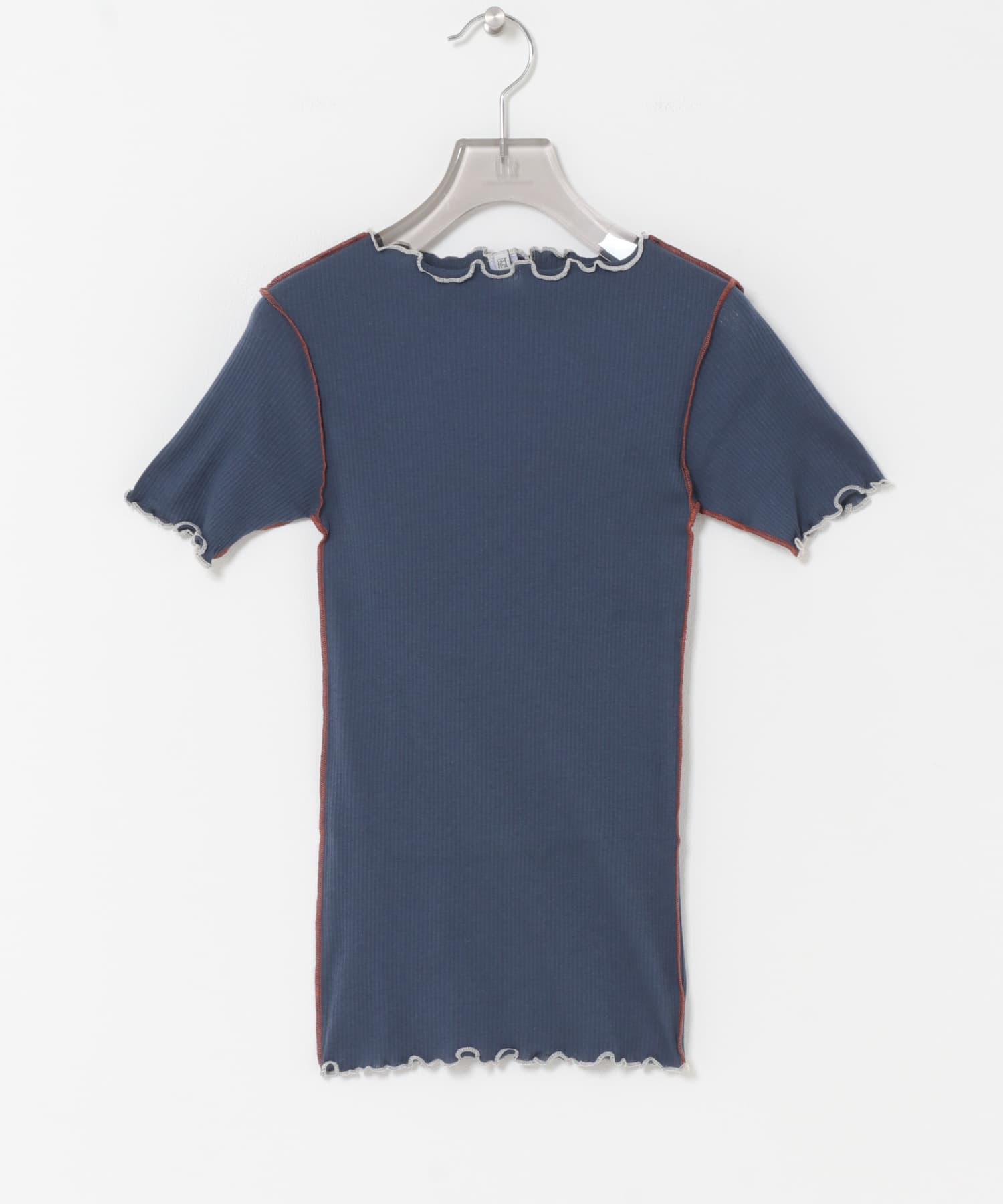 BASERANGE　VEIN T-SHIRTS P BLUE S