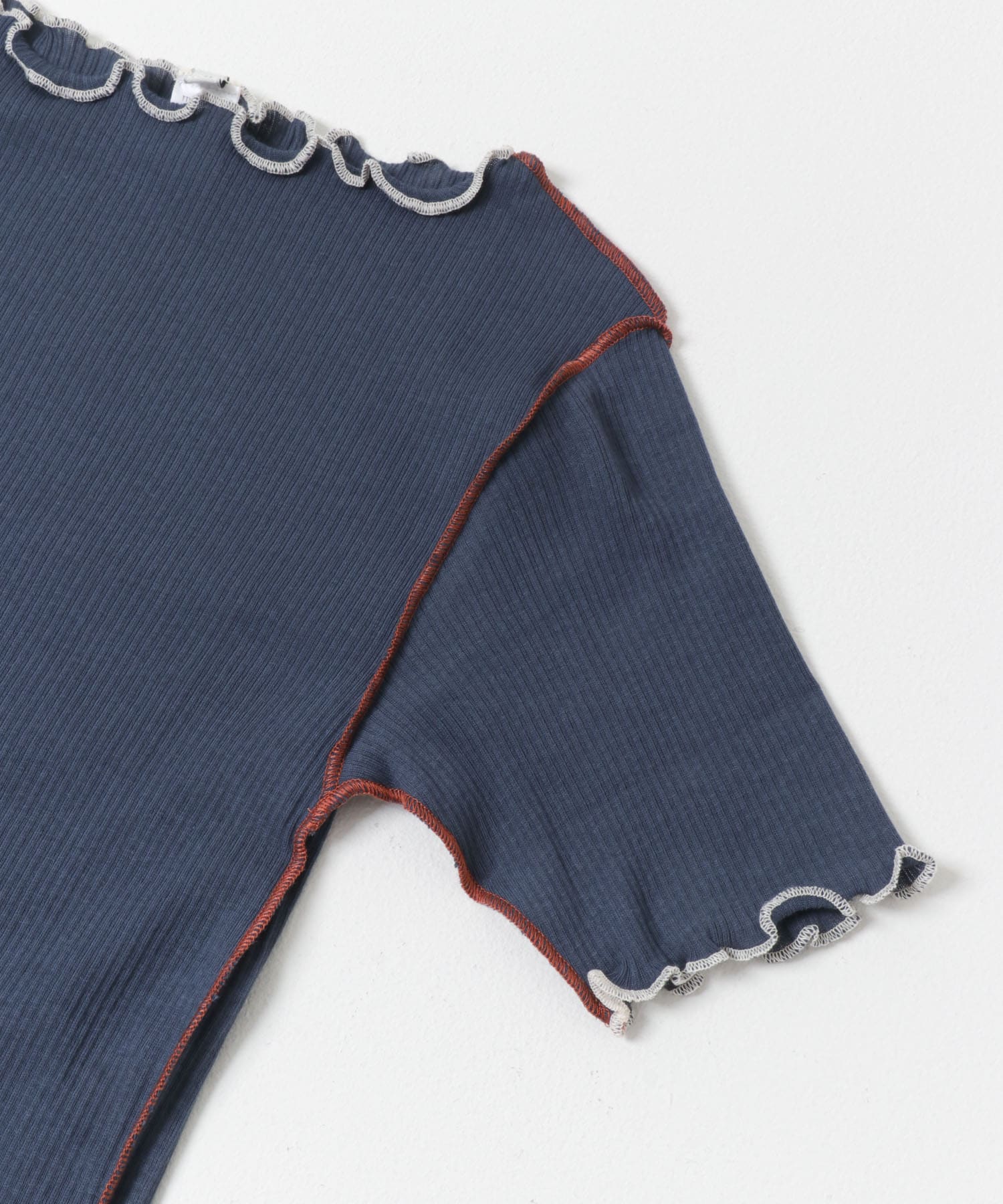 BASERANGE　VEIN T-SHIRTS P BLUE S