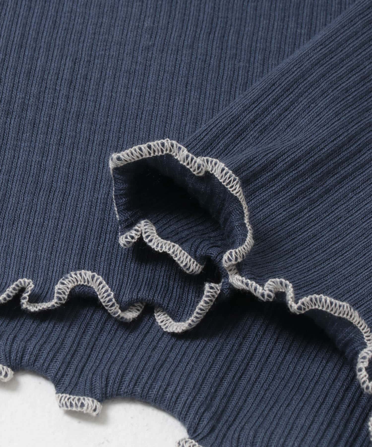 BASERANGE　VEIN T-SHIRTS P BLUE S