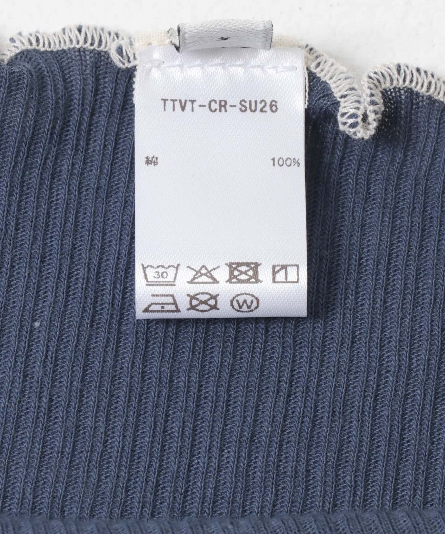 BASERANGE　VEIN T-SHIRTS P BLUE S