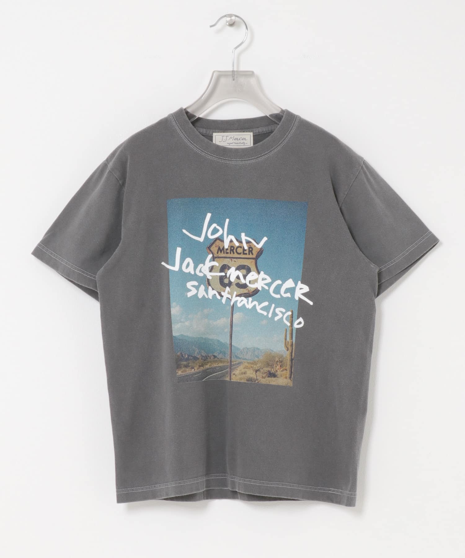 『別注』J.J.Mercer×URBAN RESEARCH　PHOTO PRINT T-SHIRTS CHARCOAL M