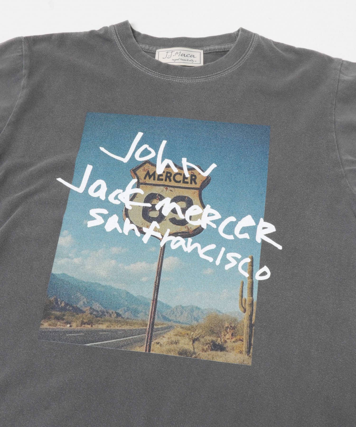 『別注』J.J.Mercer×URBAN RESEARCH　PHOTO PRINT T-SHIRTS CHARCOAL M