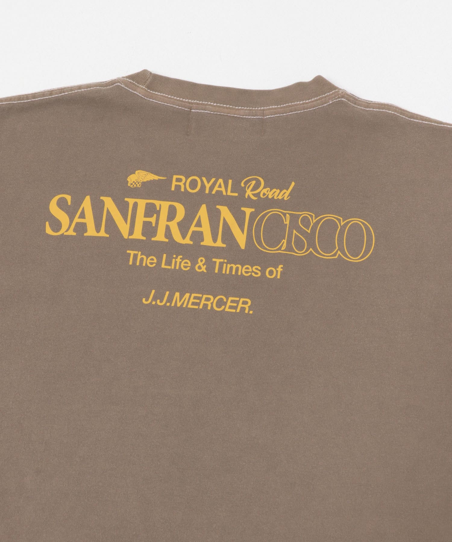 『別注』J.J.Mercer×URBAN RESEARCH　PHOTO PRINT T-SHIRTS BROWN M