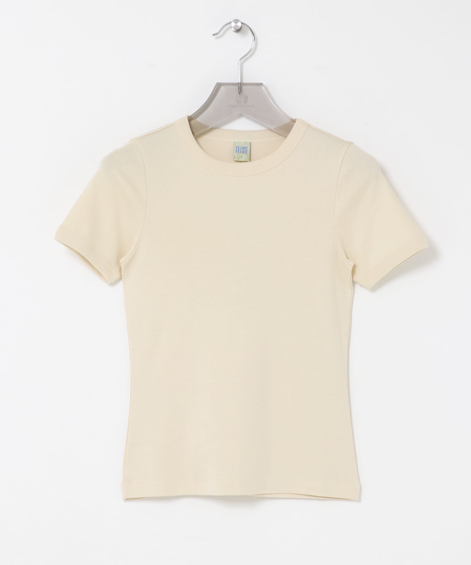 FLORE FLORE　CAR T-SHIRTS OFF WHITE S