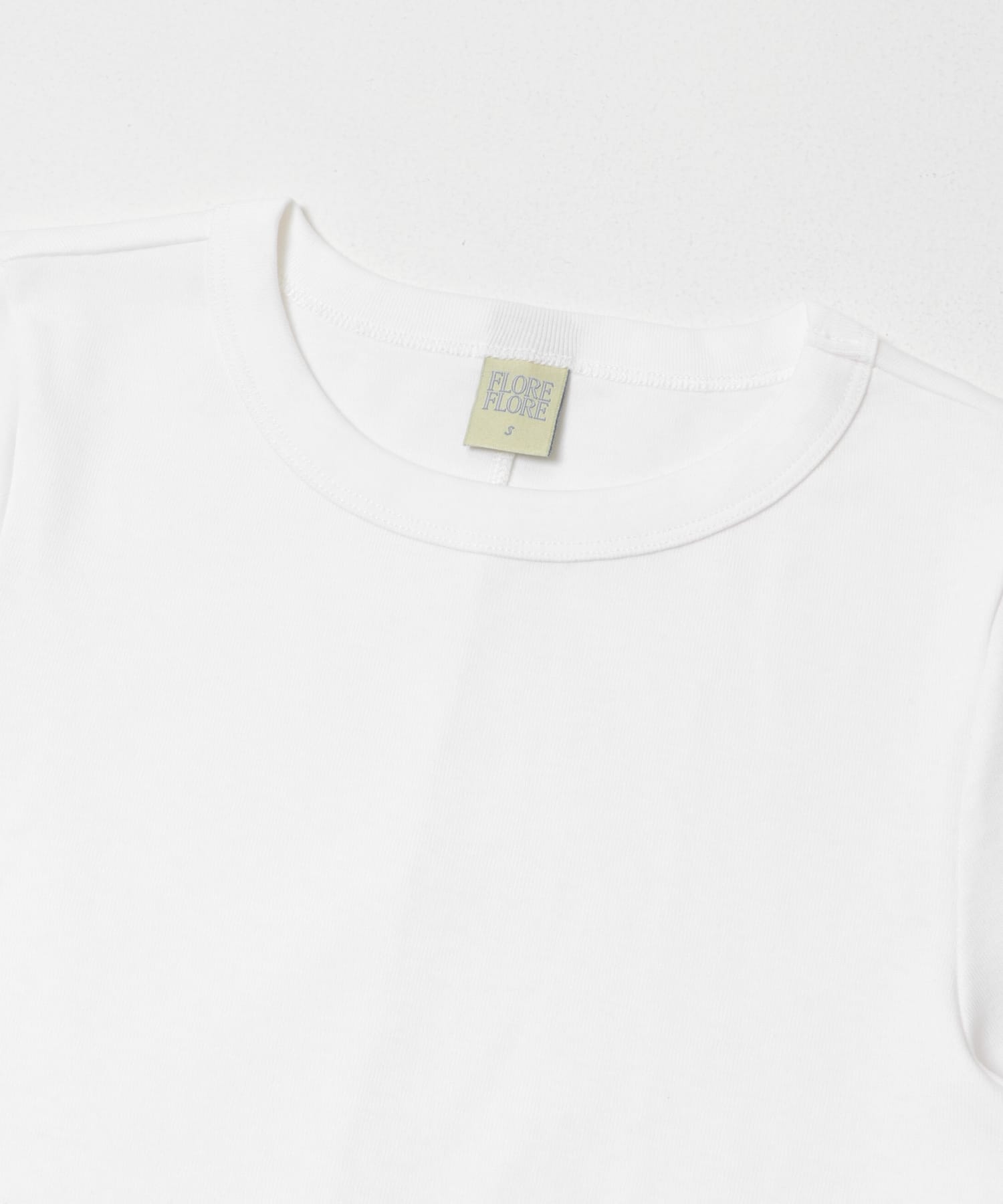 FLORE FLORE　CAR T-SHIRTS WHITE S