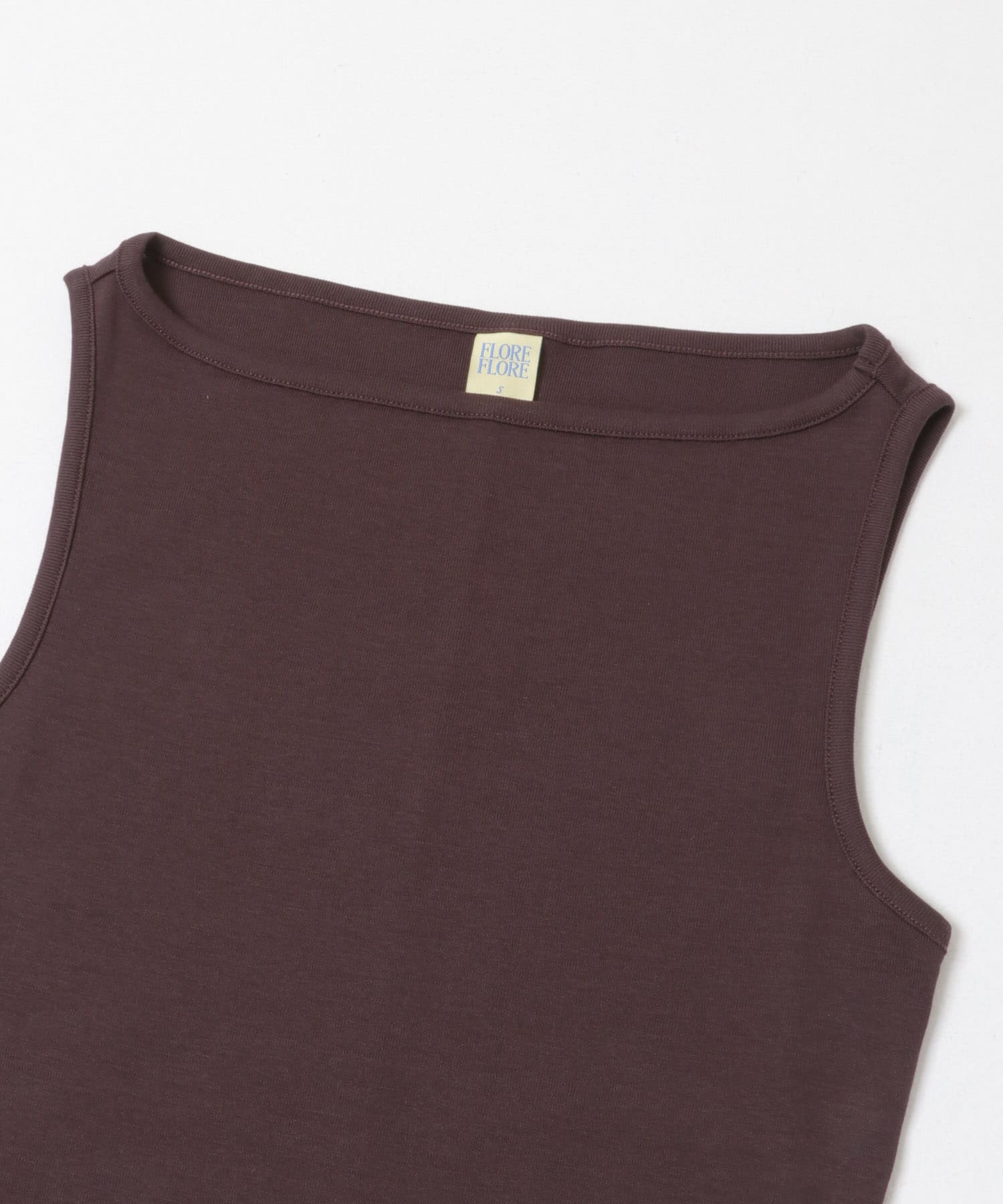 FLORE FLORE　TIMMI TANK CHOCO PLUM S