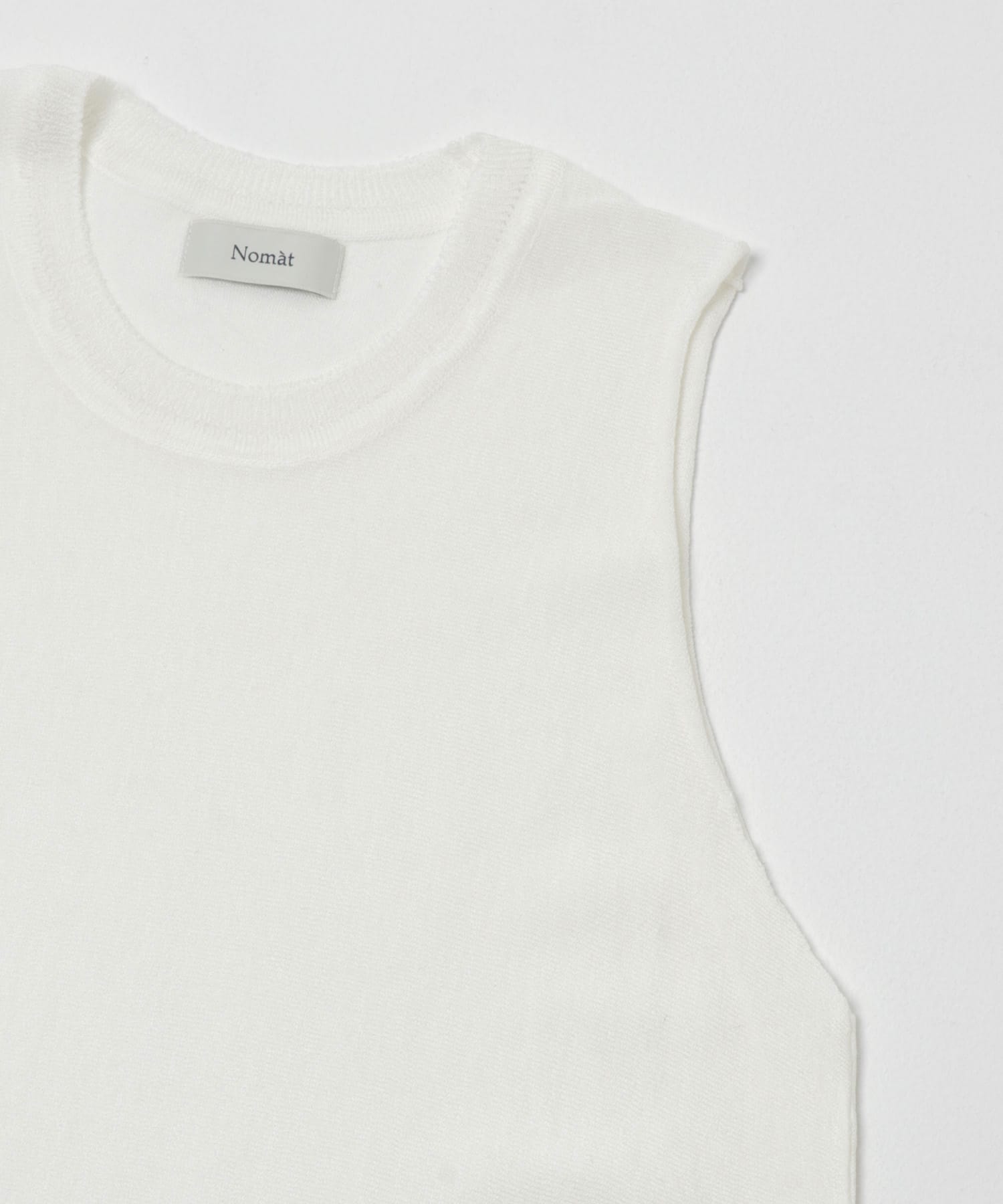Nomat　KNIT TANK WHITE 1
