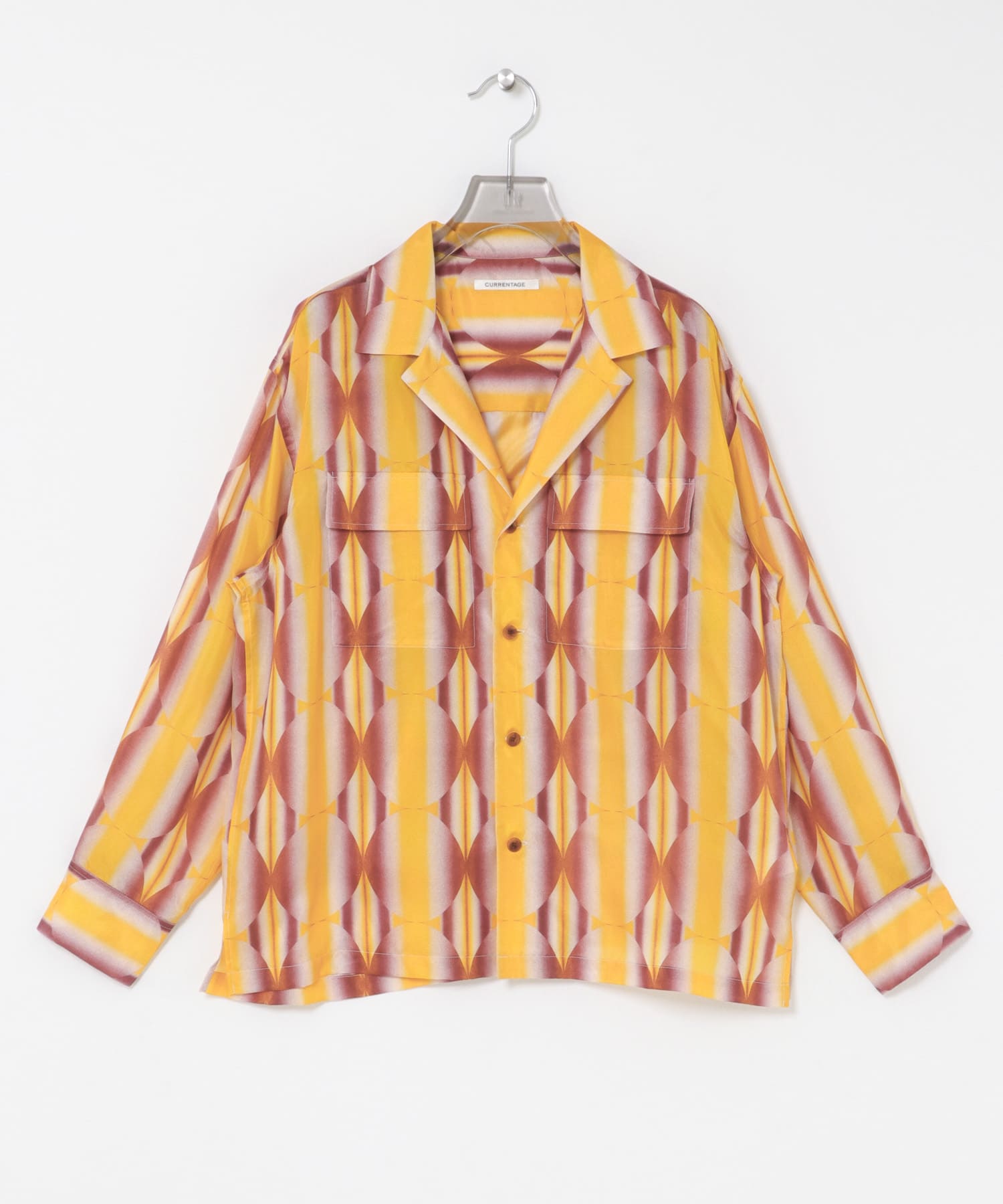 CURRENTAGE　SUN FLOWER開襟シャツ