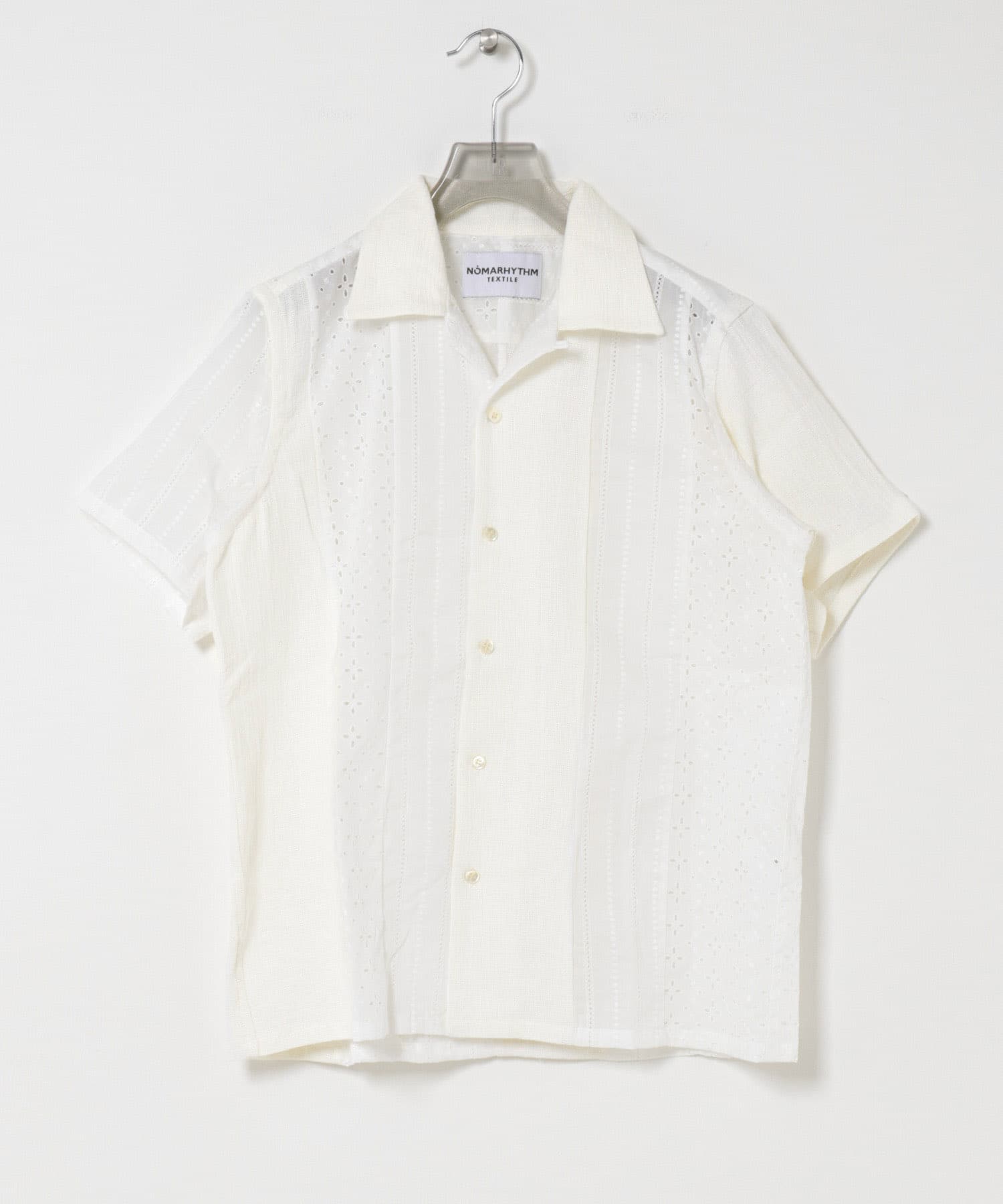 NOMARHYTHM TEXTILE　LACE PATCHWORK SHIRTS