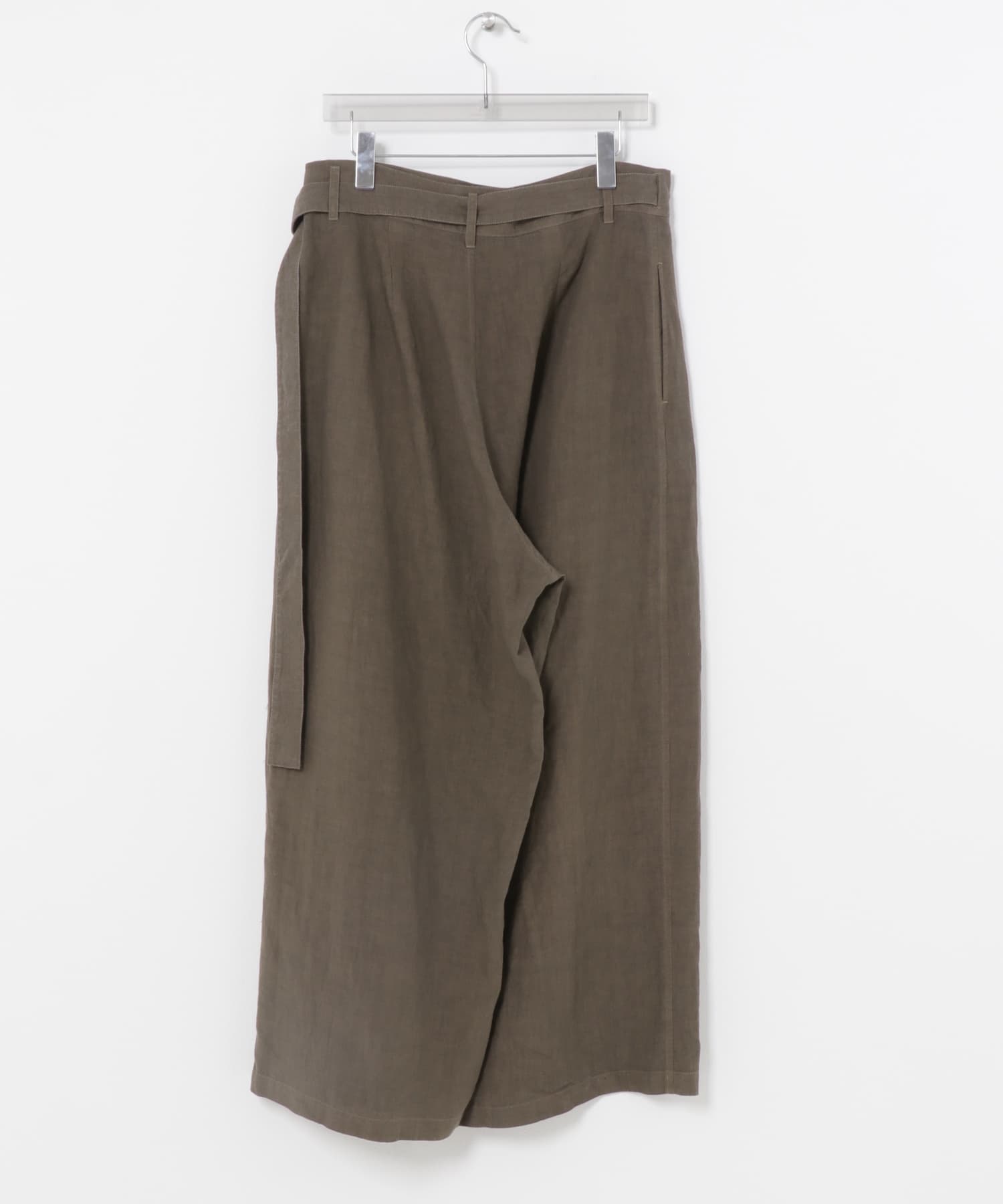 Nomat　WRAP PANTS/IRISH LINEN BROWN 2