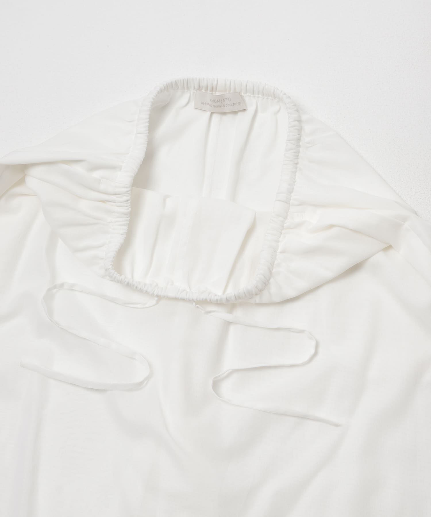 AMOMENTO　SHEER LAYERED PANTS WHITE 0