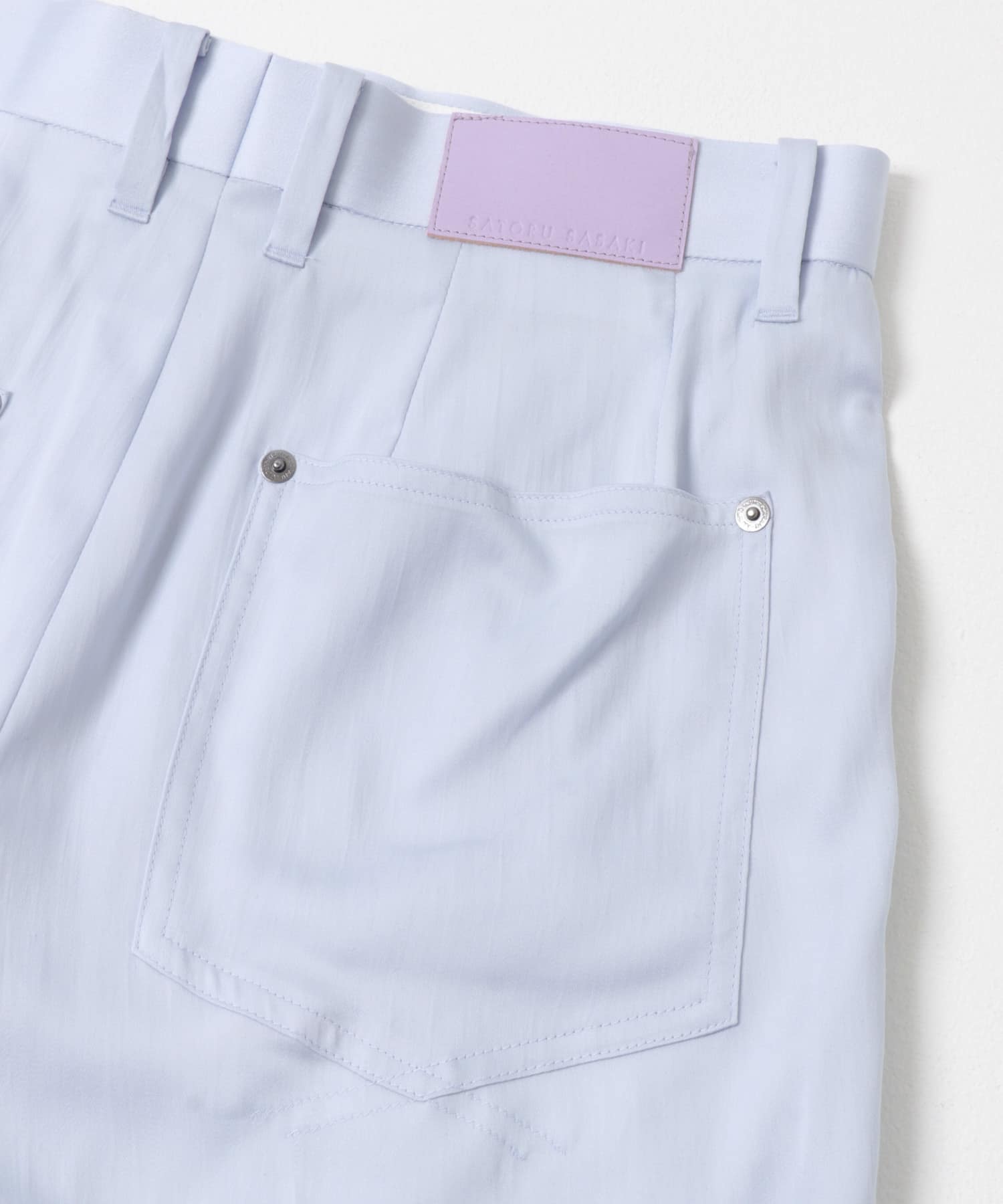 SATORU SASAKI　サテンストレートショーツ SAXE BLUE 2