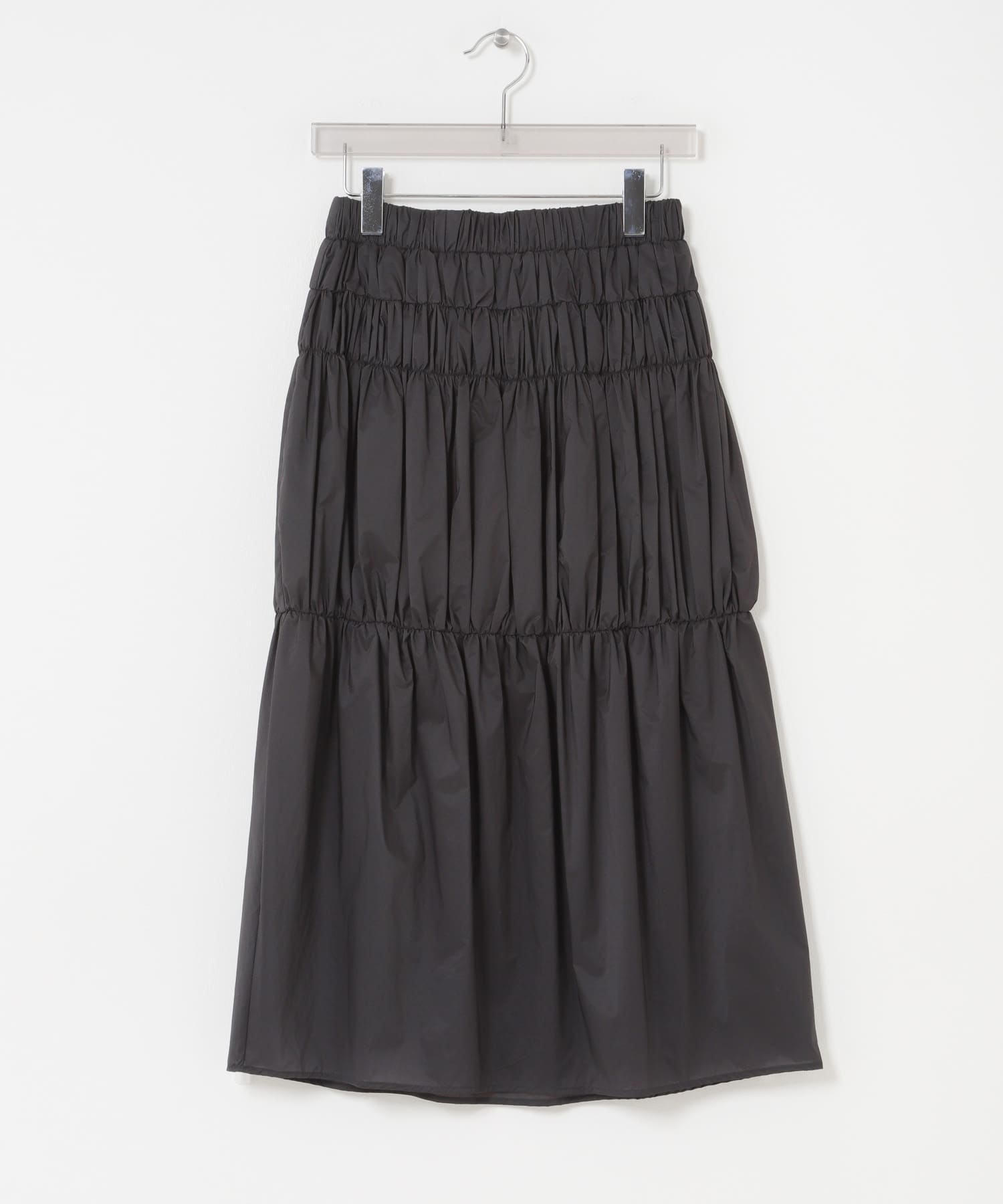 AMOMENTO　NYLON SHIRRING SKIRT