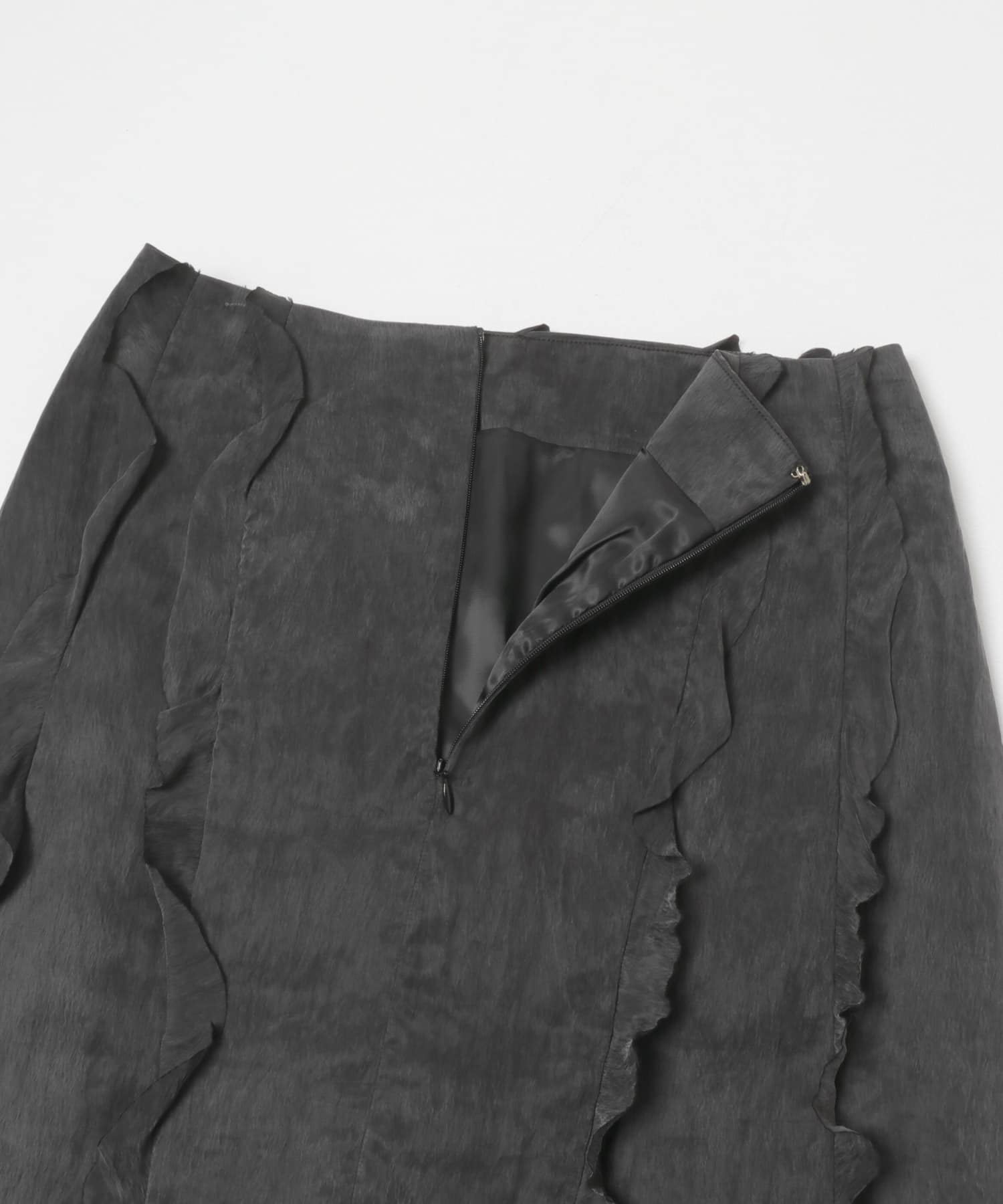 VIVIANO　BOUDOIR SATIN SKIRT BLACK M