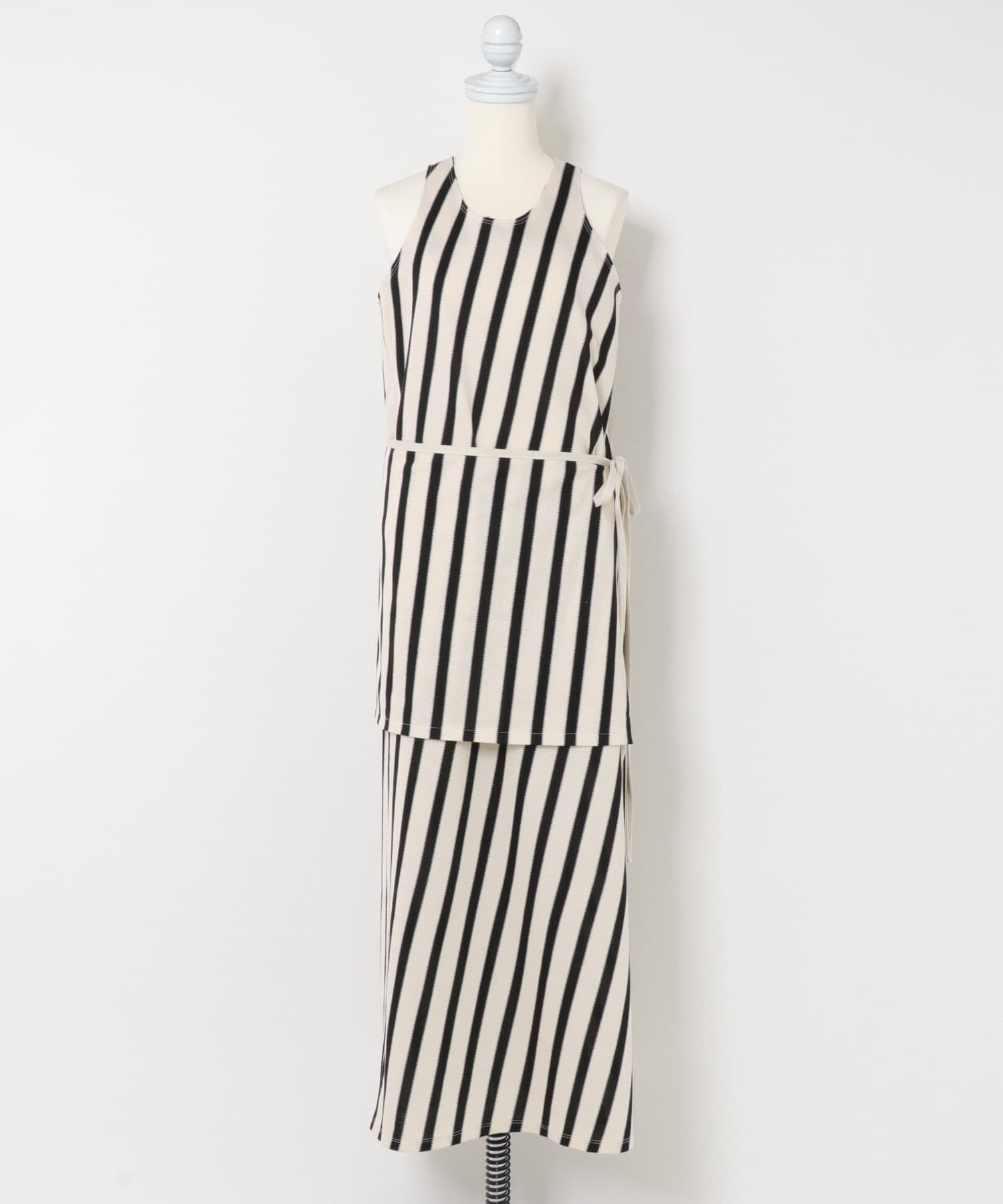 CURRENTAGE　ラッセルジャージワンピース BLACK Free