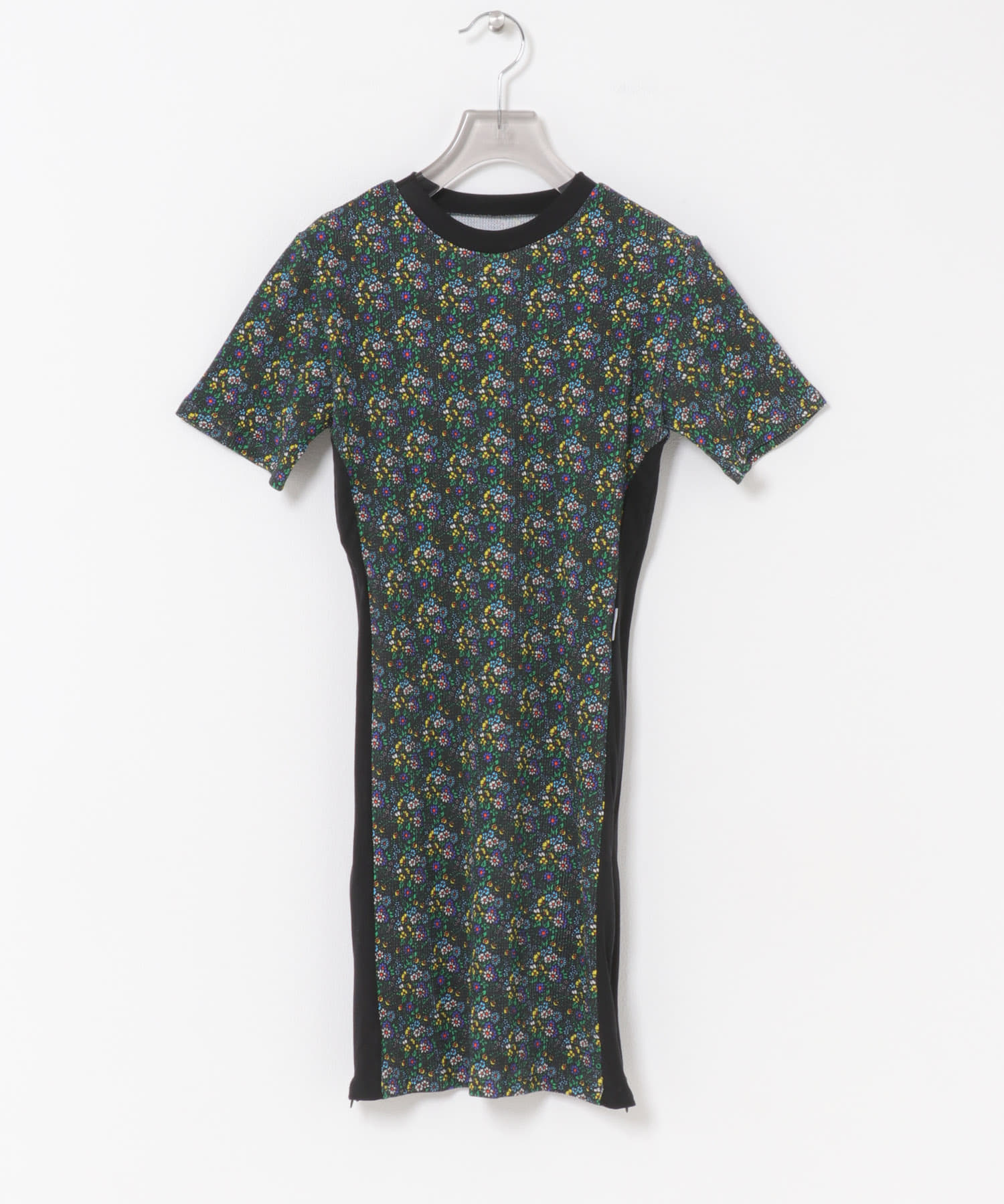 NOMARHYTHM TEXTILE　SMALL FLOWER WAFFLE DRESS