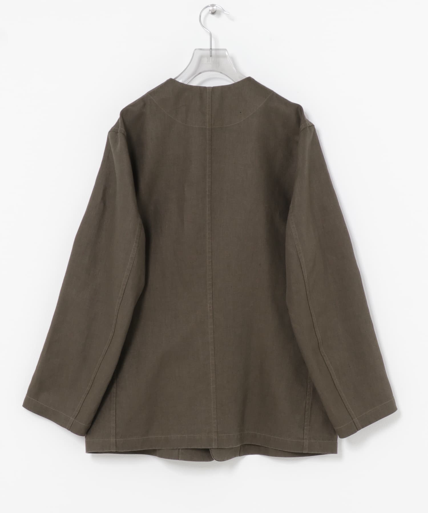 Nomat　PIPING JACKET/HERRINGBONE BROWN 2
