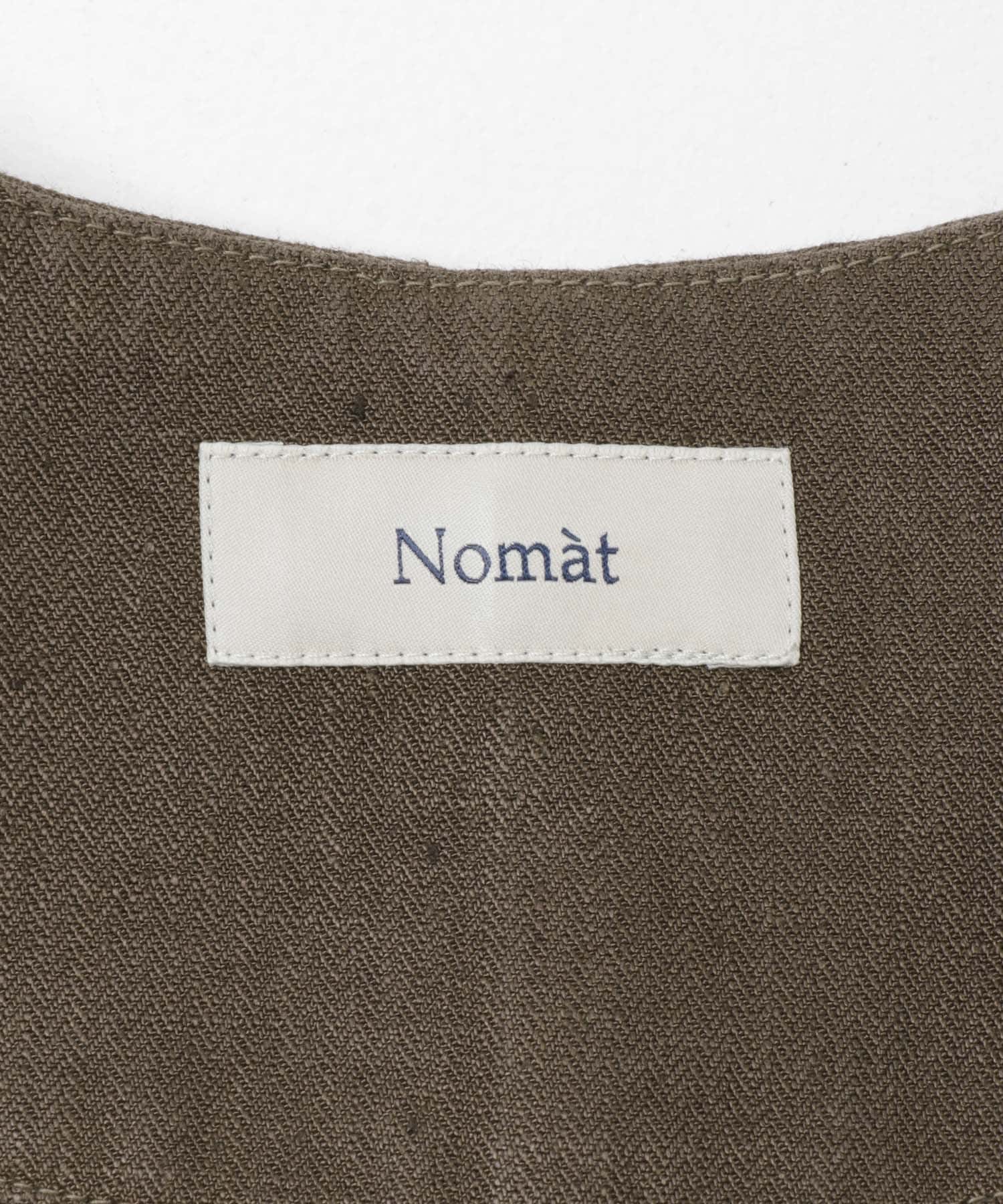 Nomat　PIPING JACKET/HERRINGBONE BROWN 2