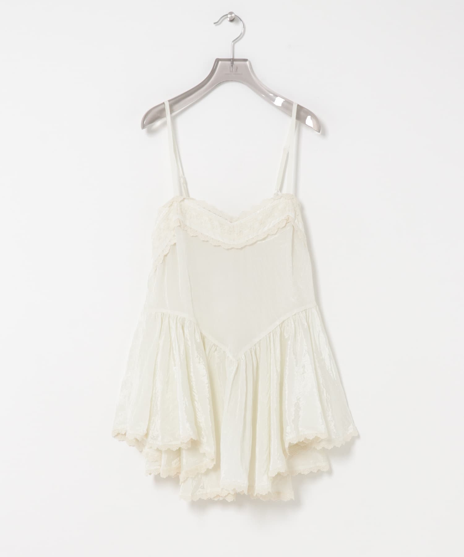 VIVIANO BOUDOIR CAPE CAMISOLE(M OFF WHITE): トップス｜URBAN