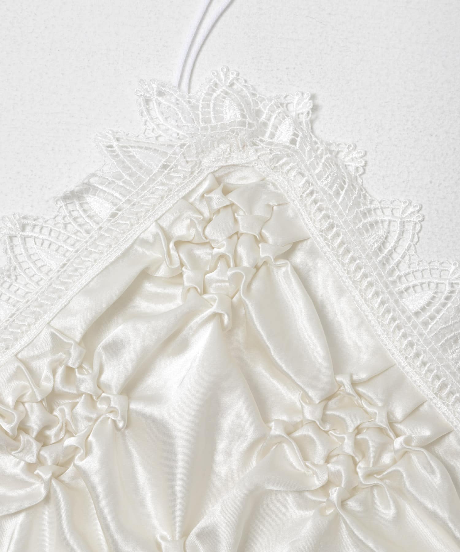 Create Clair　SMOCKING VEIL BUSTIER WHITE Free