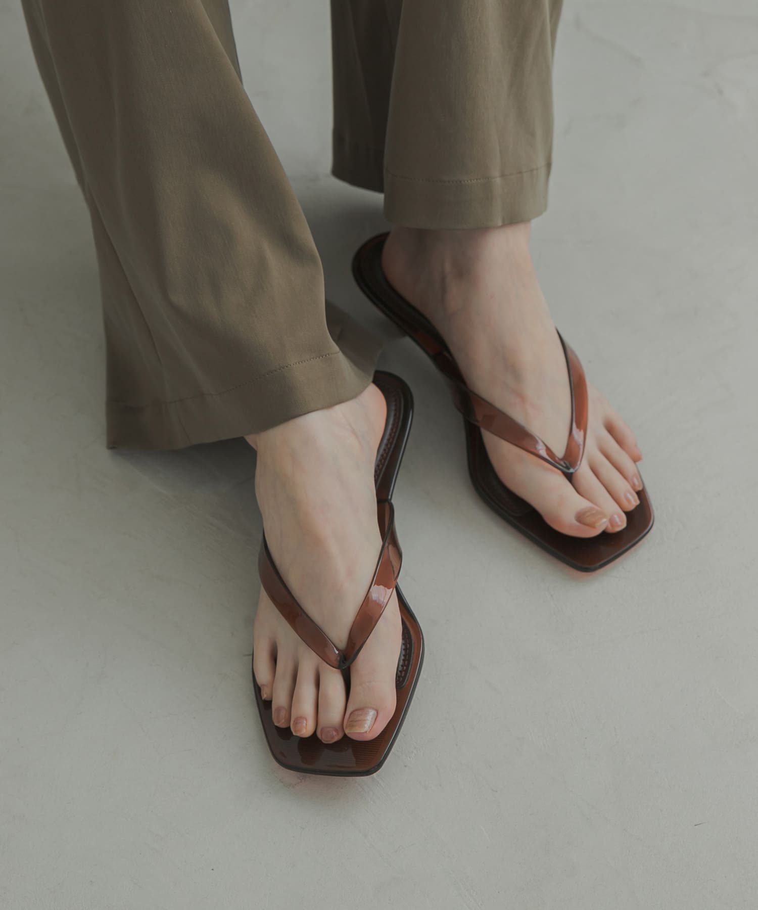 mohi　クリアヒールサンダル