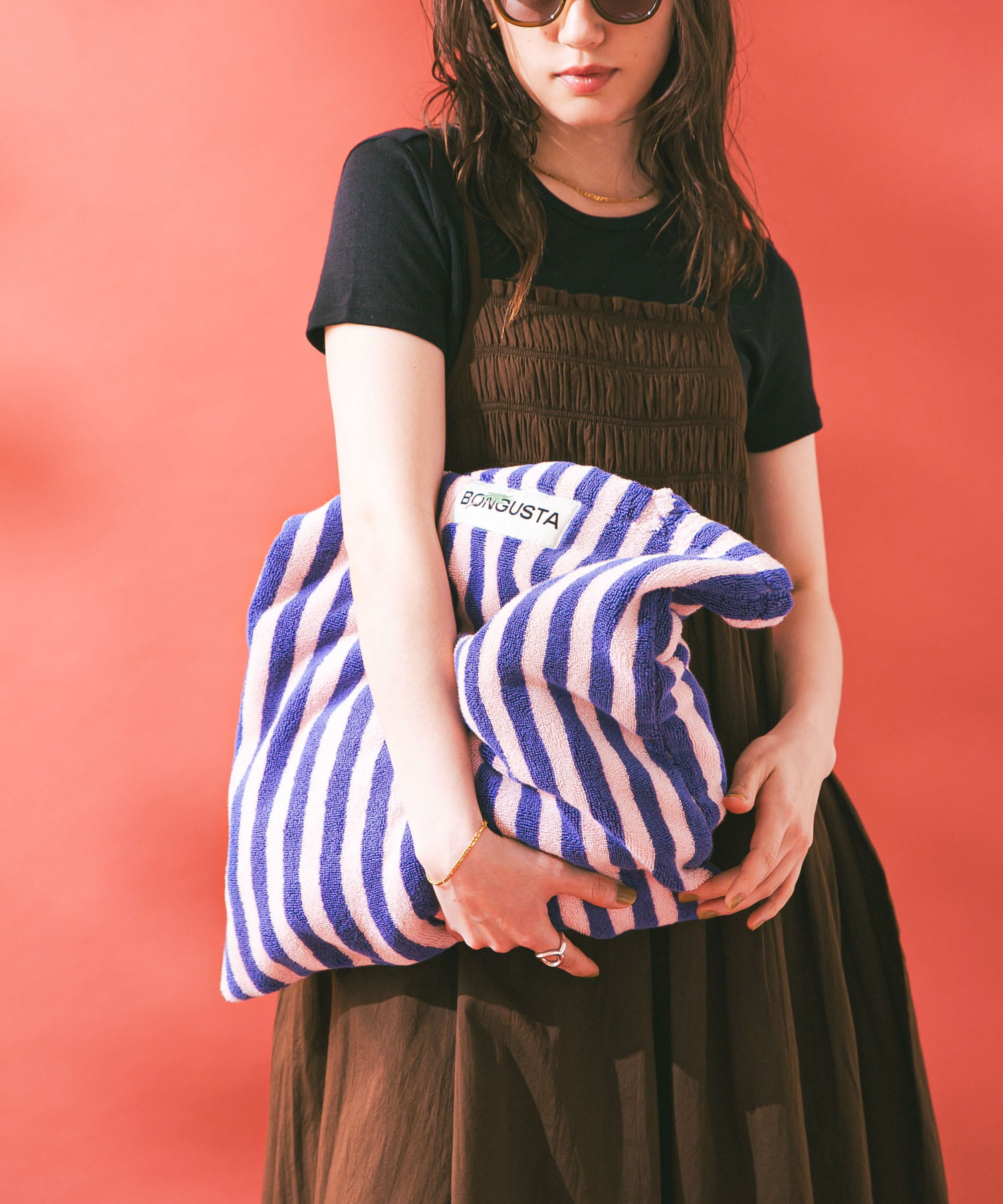 BONGUSTA　NARAM TOTEBAG BLUE ROSE -