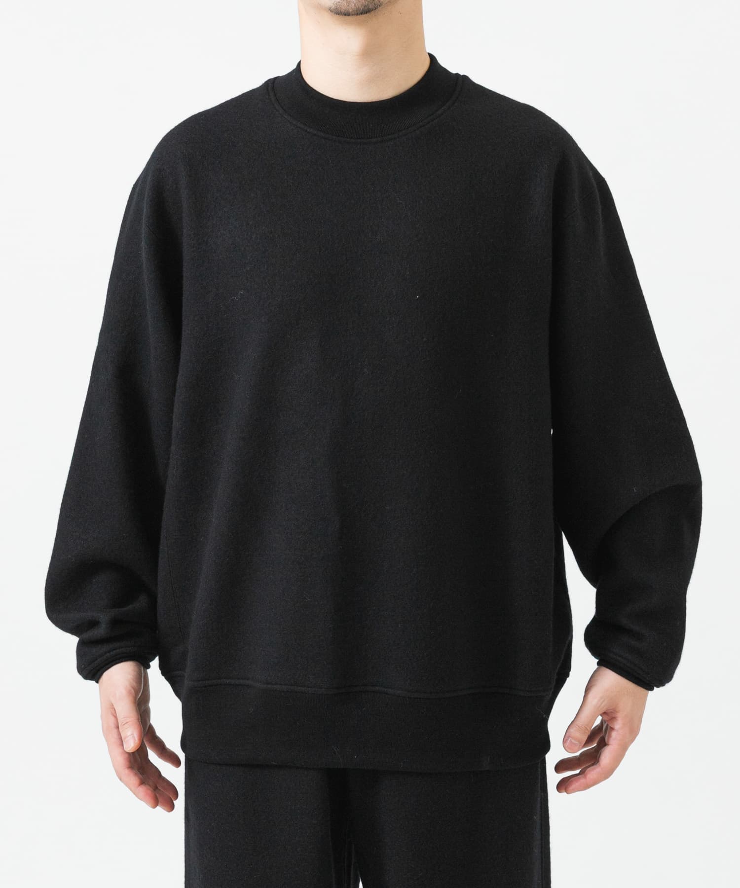 Cale S120 AIR WOOL FLEECE CREW-NECK(3 BLACK): トップス｜URBAN