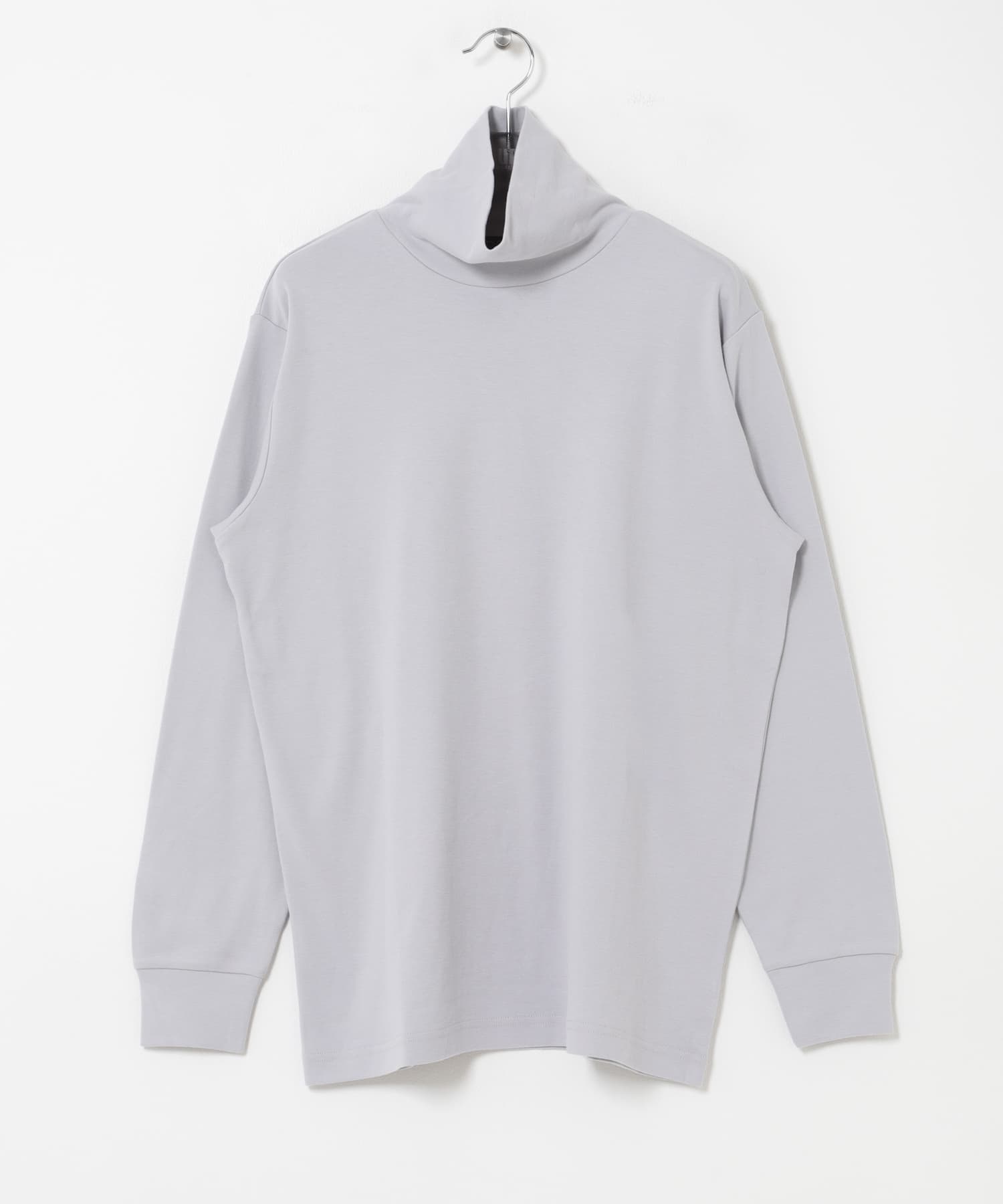 DRESS　Plain Cotton Turtle-neck WHITE S