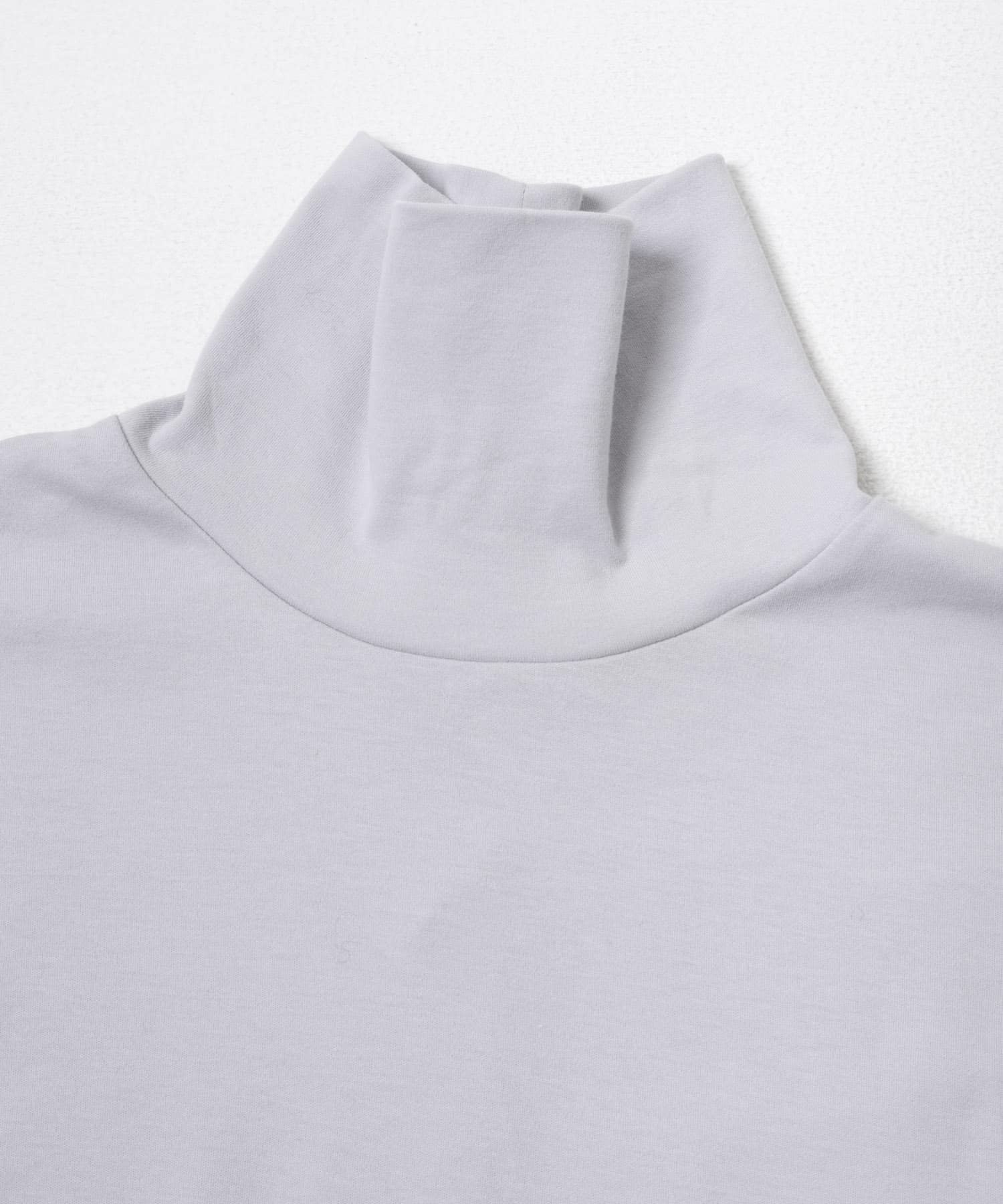DRESS　Plain Cotton Turtle-neck WHITE S