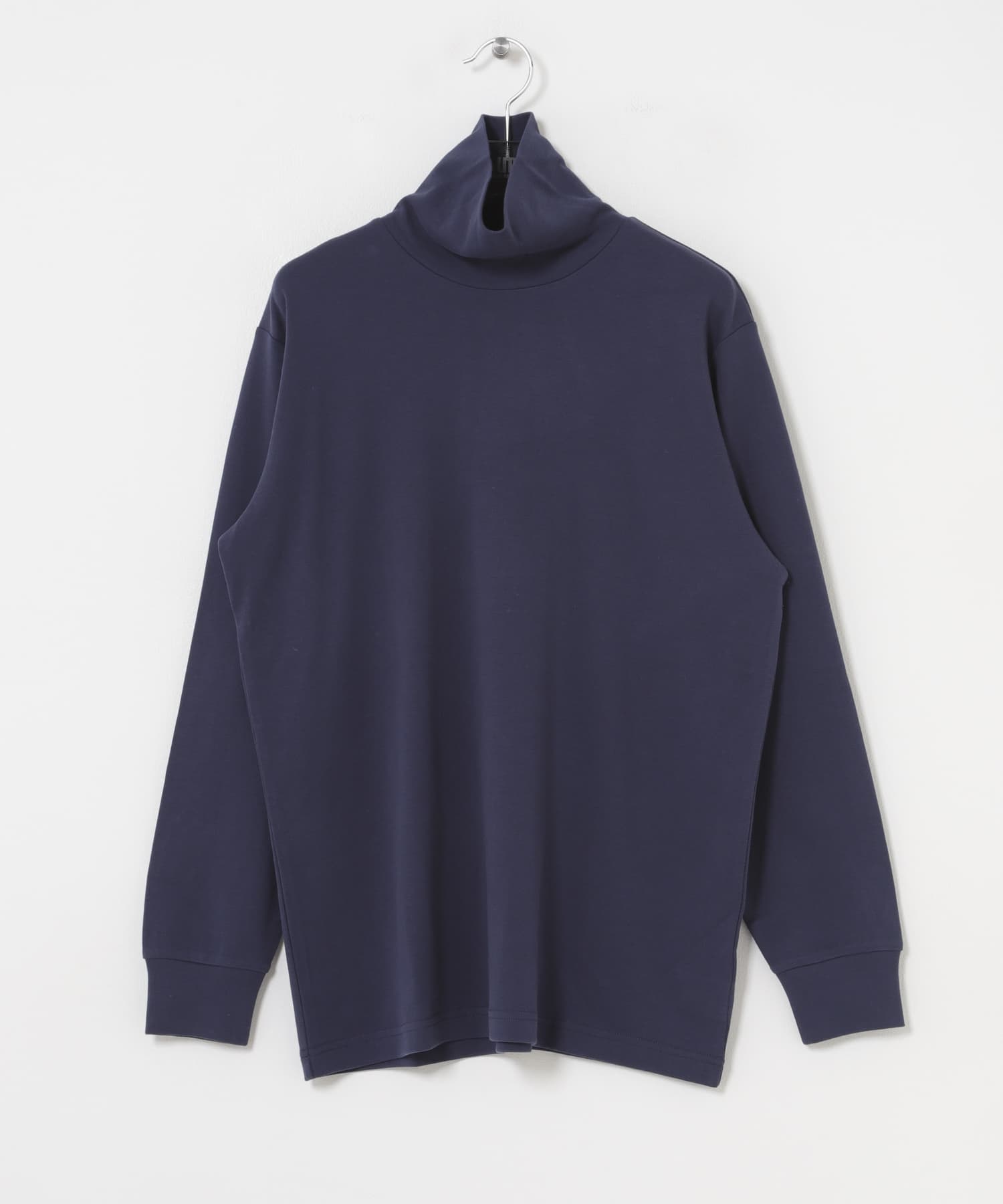 DRESS　Plain Cotton Turtle-neck