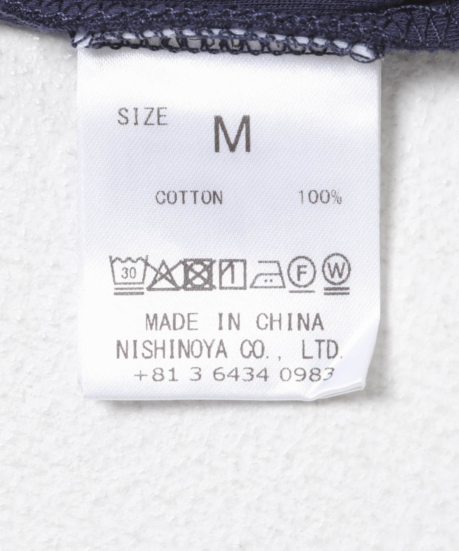 DRESS　Plain Cotton Turtle-neck NAVY S