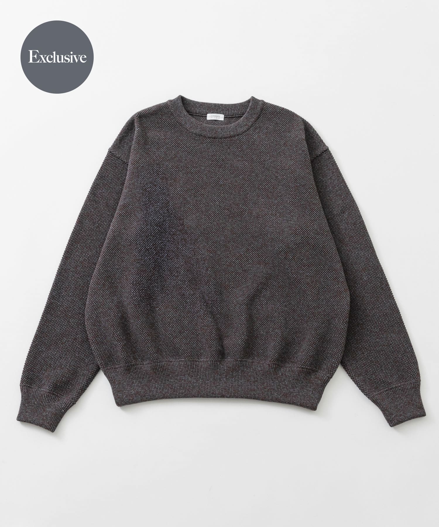 『別注』crepuscule×URBAN RESEARCH　クルーネック BROWN 1