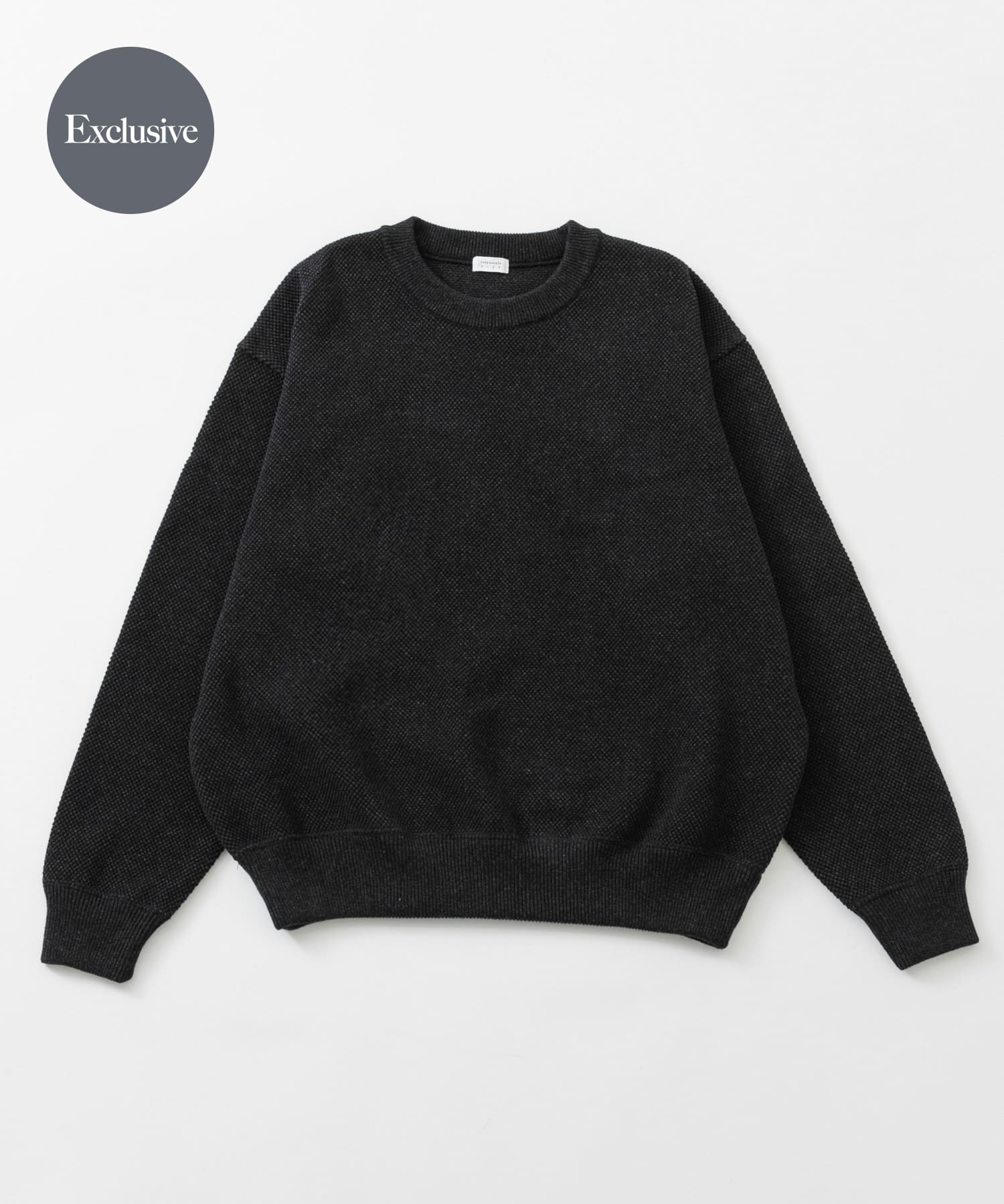 『別注』crepuscule×URBAN RESEARCH　クルーネック BLACK 1