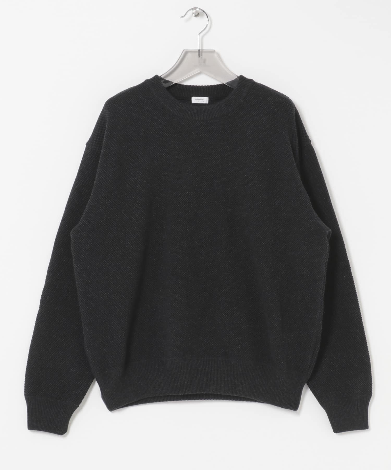 『別注』crepuscule×URBAN RESEARCH　クルーネック BLACK 1