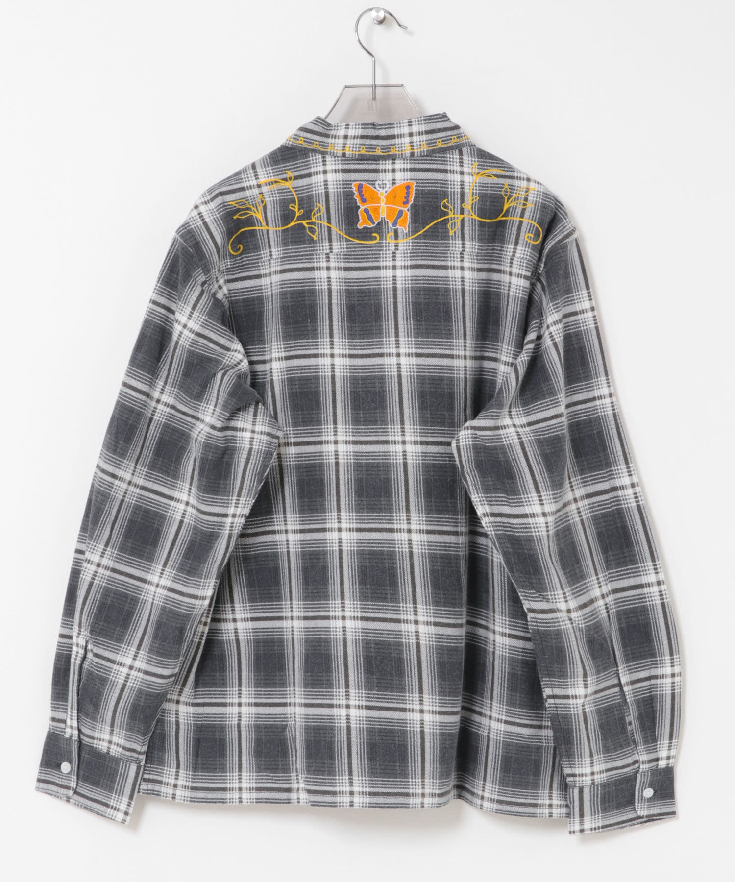 Needles　ONE-UP SHIRTS-PRINTED F/P F GREY/OLV S