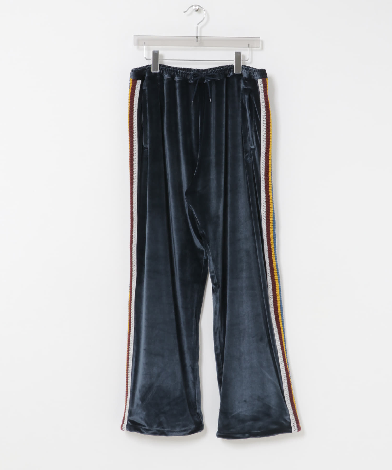 The DUFFER N NEPHEWS　VELOUR TRACK PANTS NAVY S