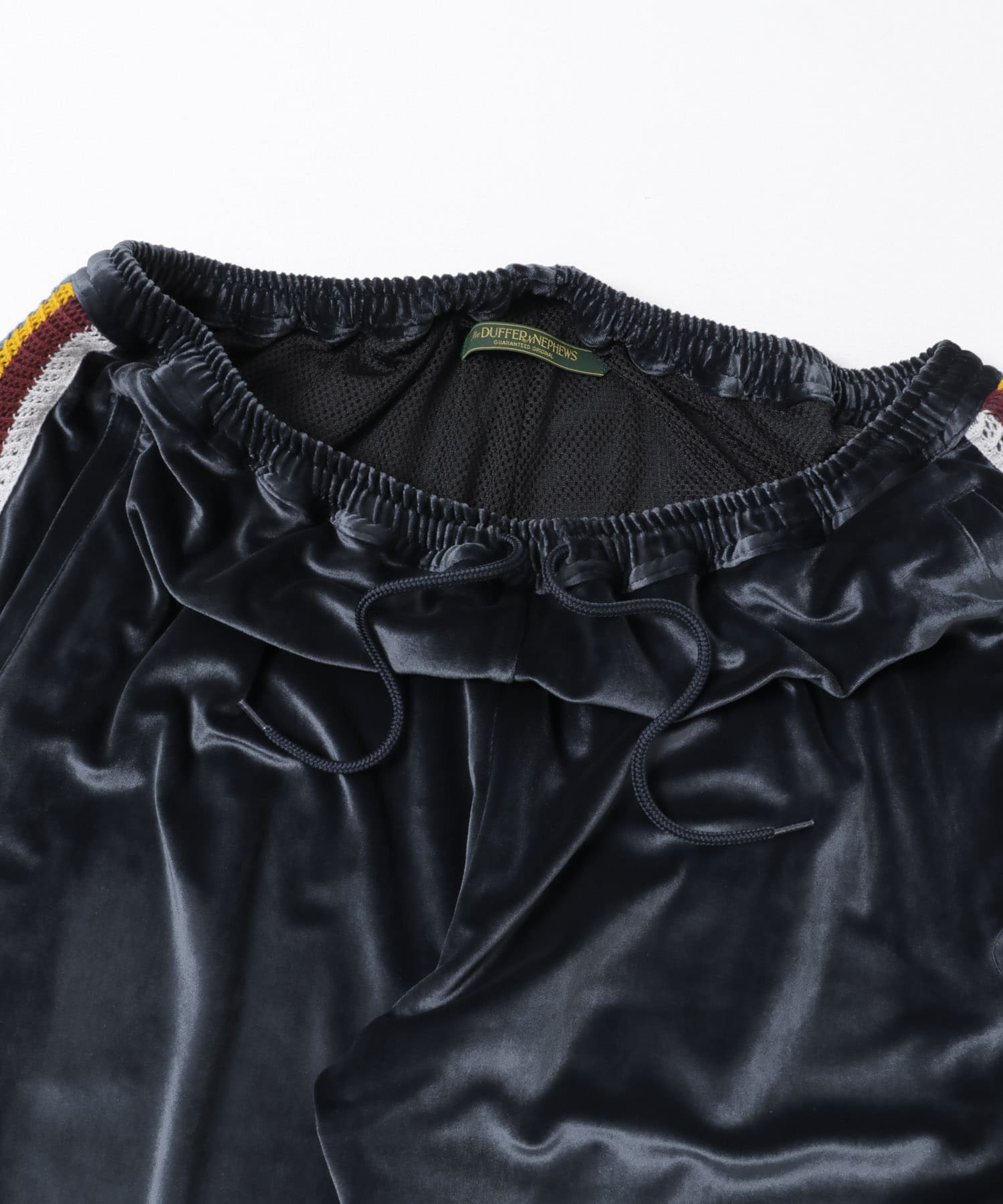 The DUFFER N NEPHEWS　VELOUR TRACK PANTS NAVY S