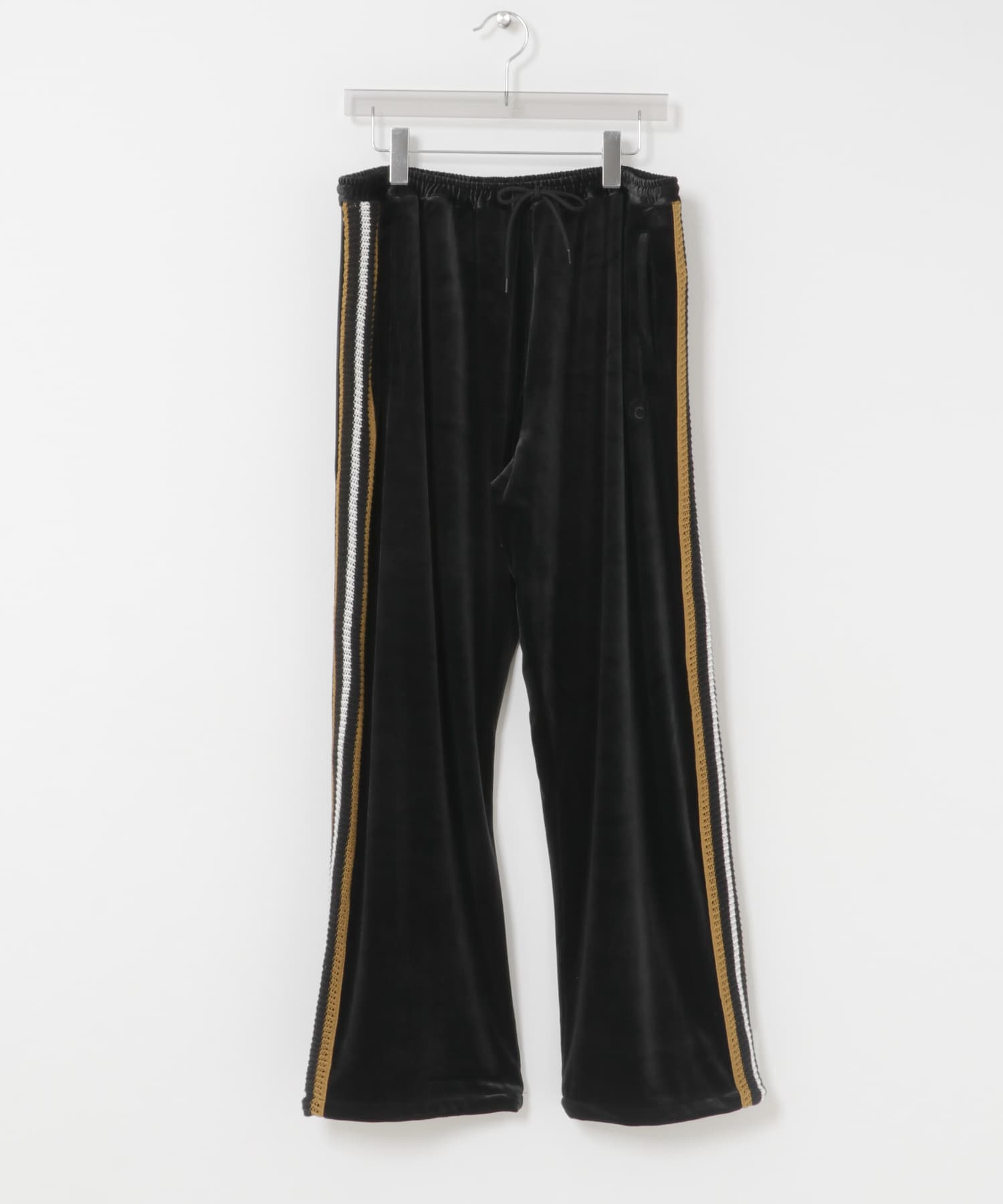 The DUFFER N NEPHEWS　VELOUR TRACK PANTS BLACK S