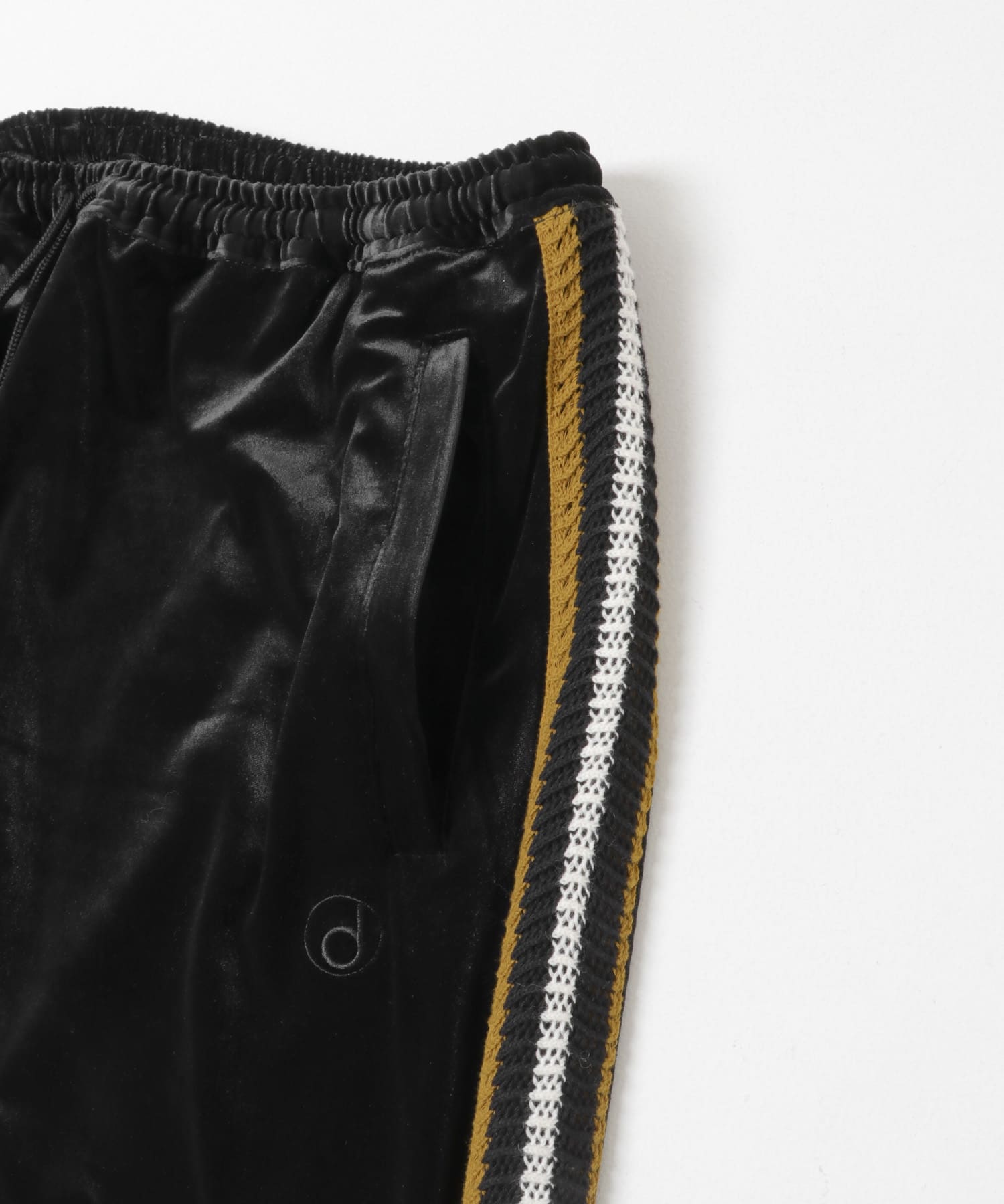 The DUFFER N NEPHEWS　VELOUR TRACK PANTS BLACK S