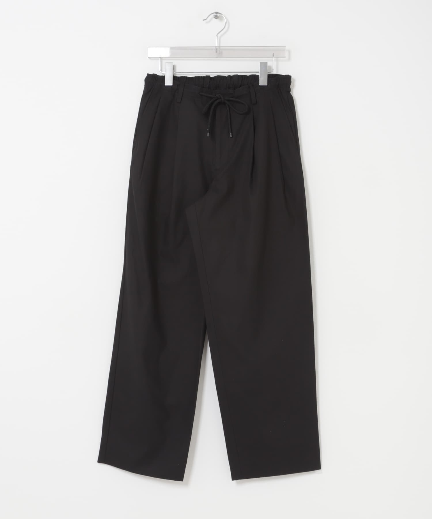 MARKAWARE　DOUBLE PLEATED EASY TROUSER BLACK 1