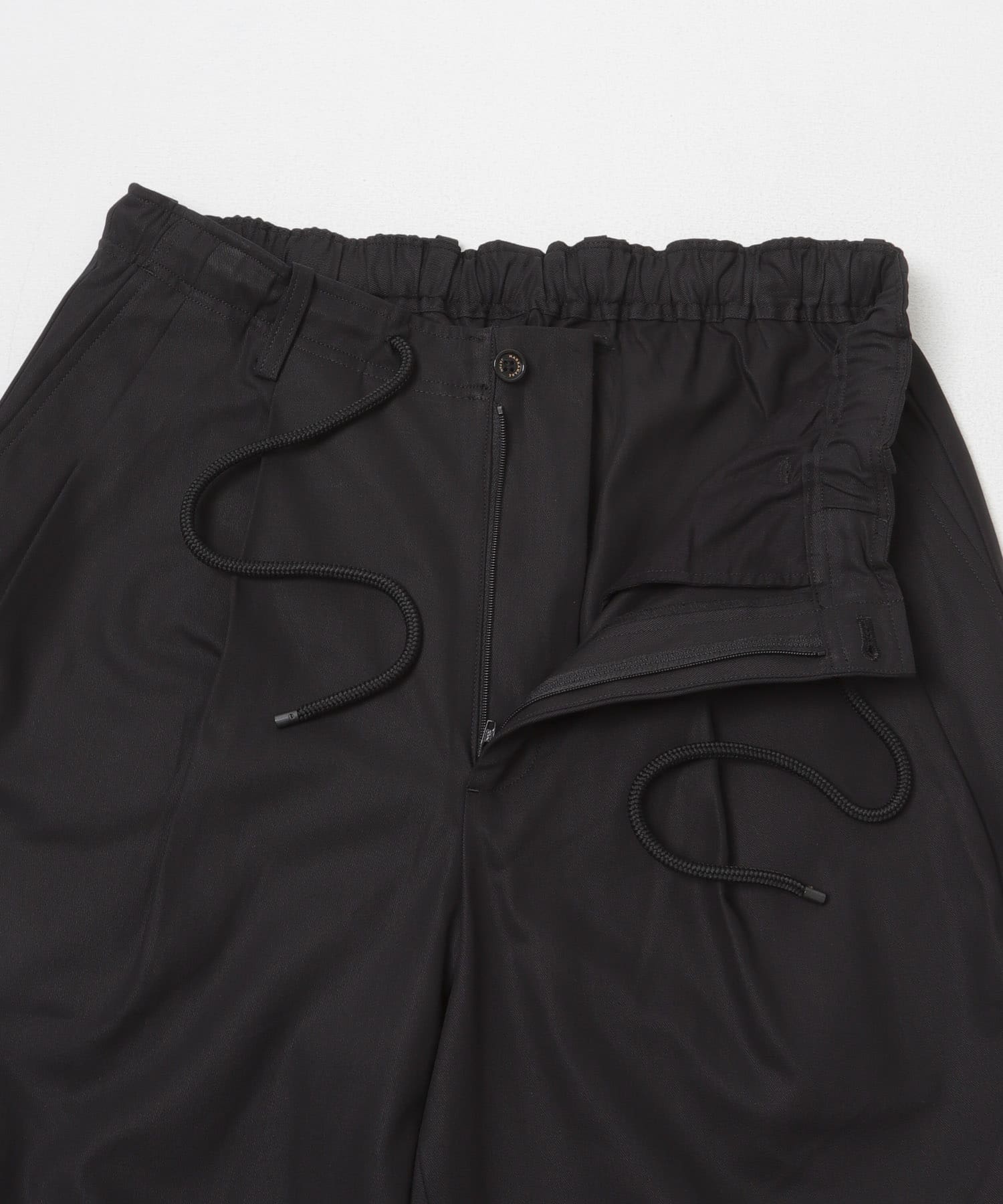 MARKAWARE　DOUBLE PLEATED EASY TROUSER BLACK 1