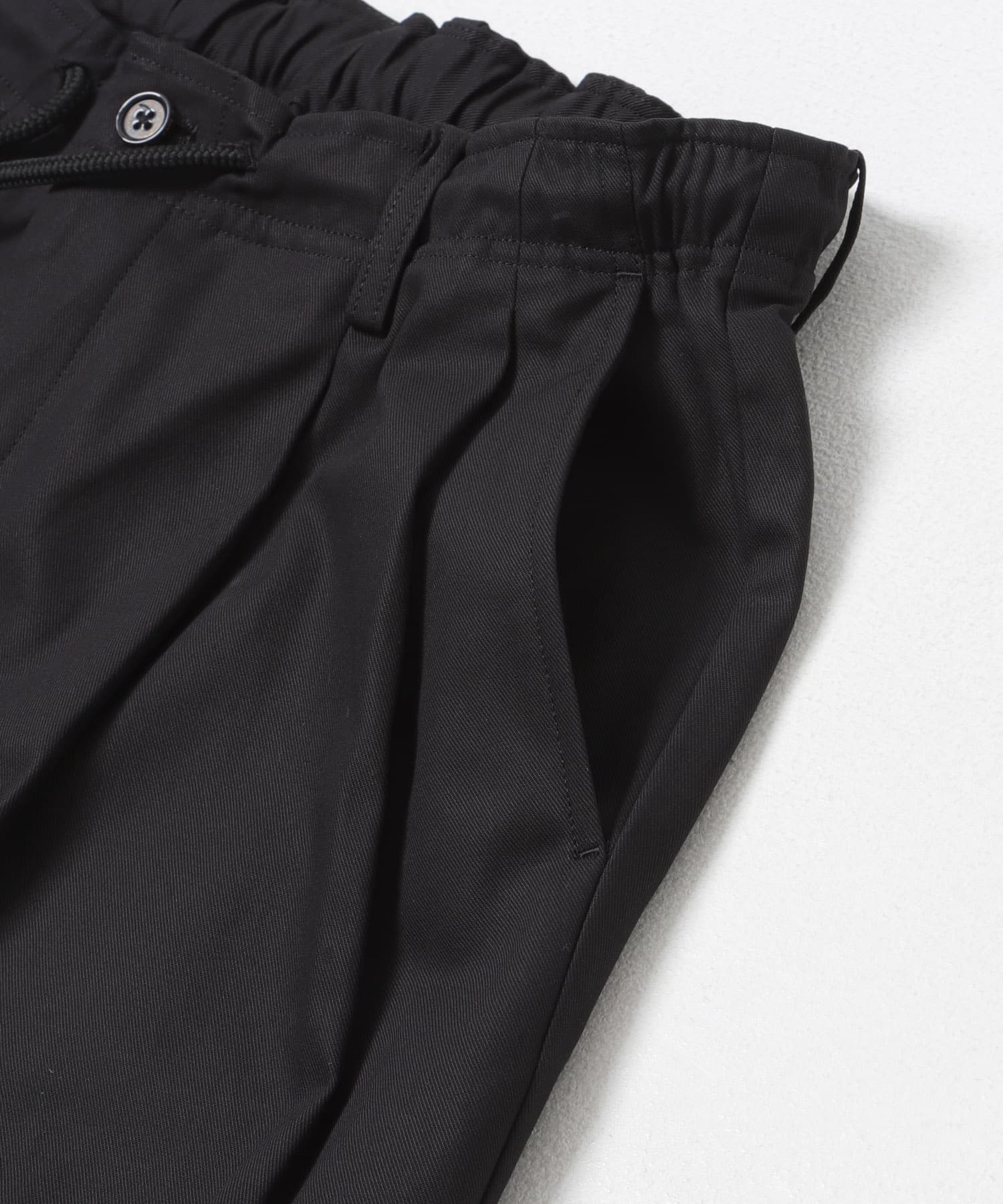 MARKAWARE　DOUBLE PLEATED EASY TROUSER BLACK 1