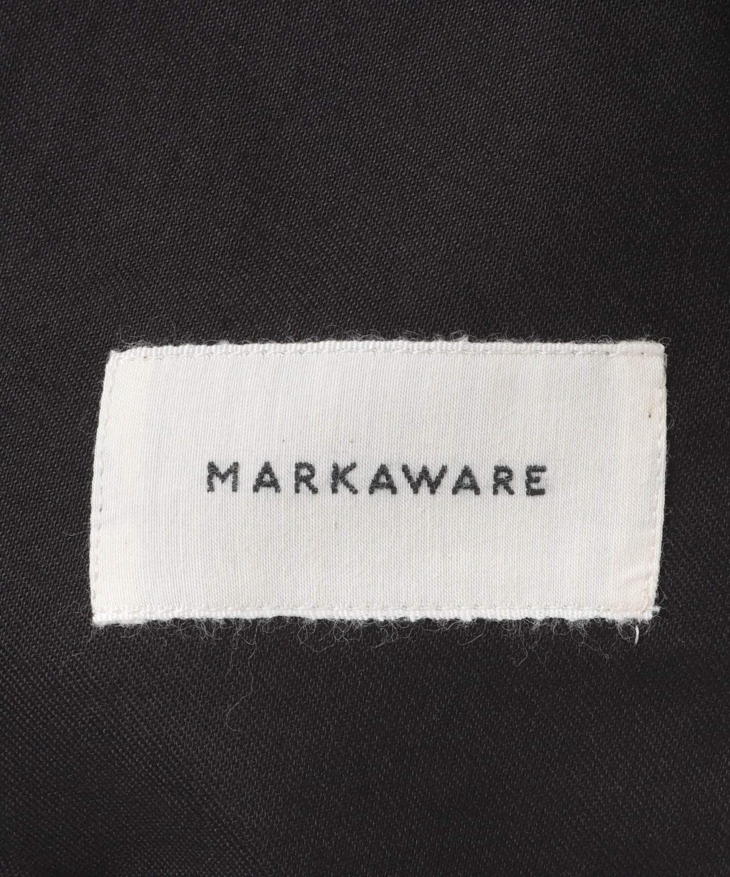 MARKAWARE　DOUBLE PLEATED EASY TROUSER BLACK 1