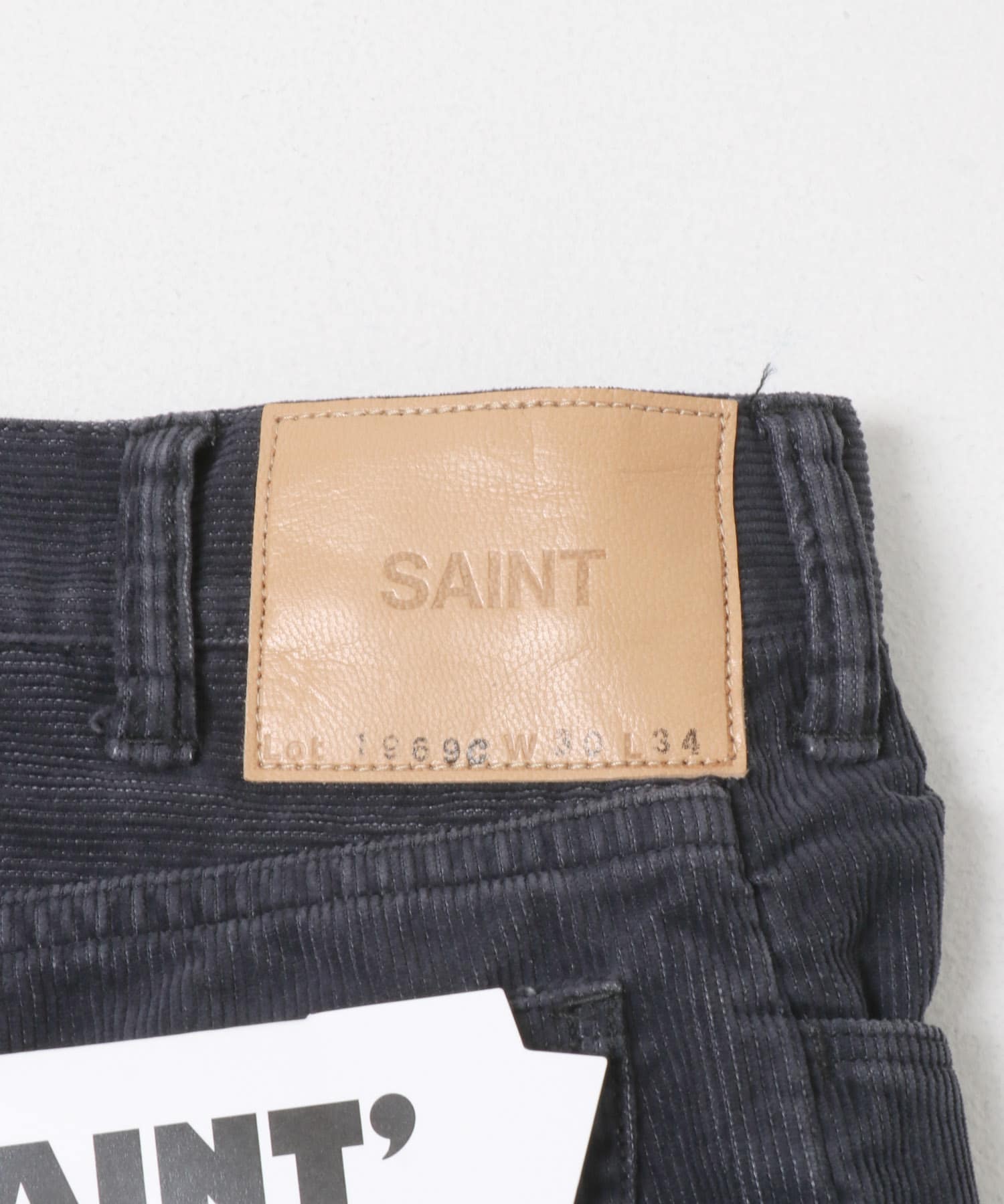 SAINT M××××××　CORDUROY FLARE PANTS BLACK 30
