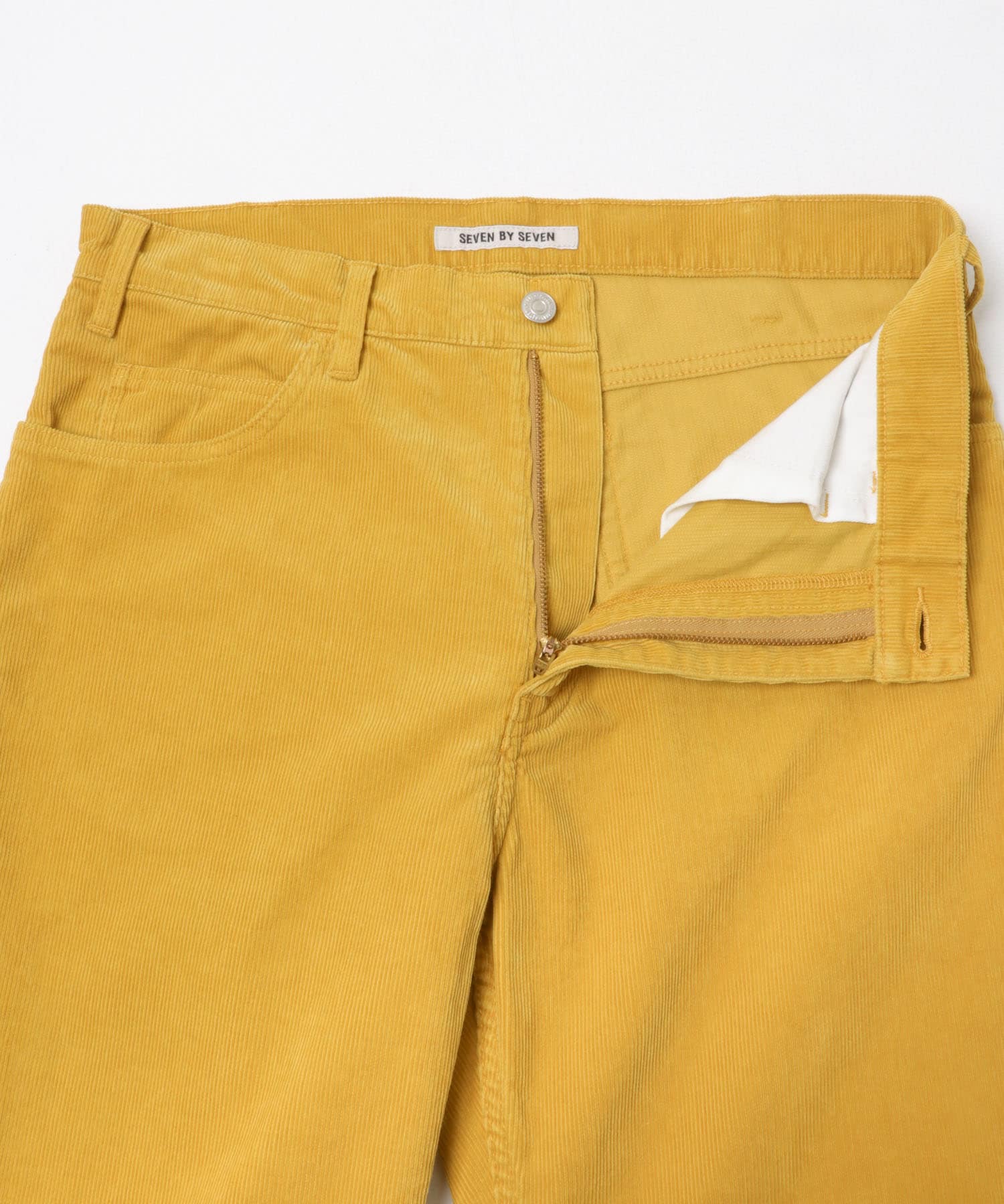 SEVEN BY SEVEN　5 POCKET TROUSERS - Corduroy - 060 Yellow M