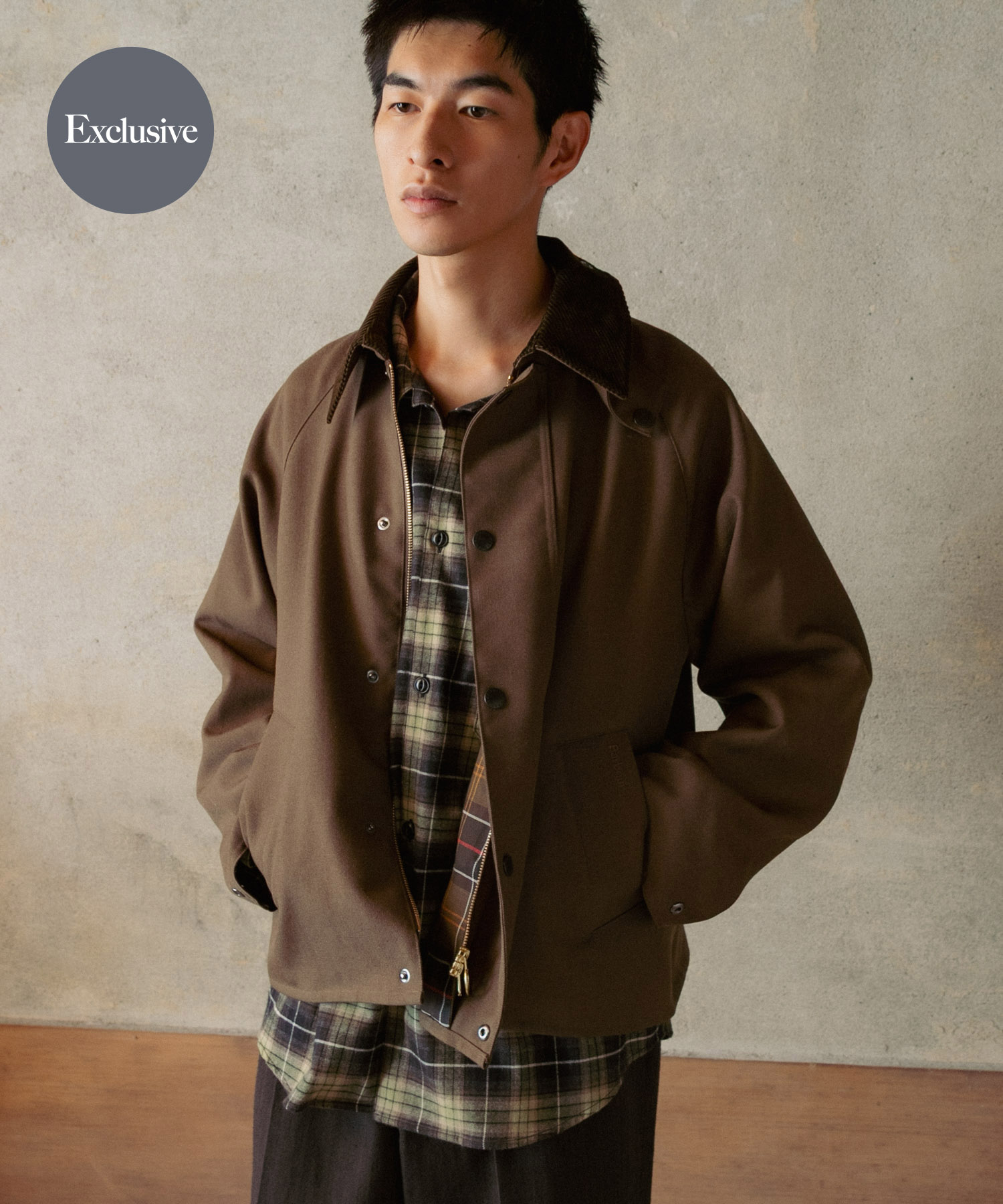『別注』Barbour / URBAN RESEARCH　TRANSPORT WOOL JACKET