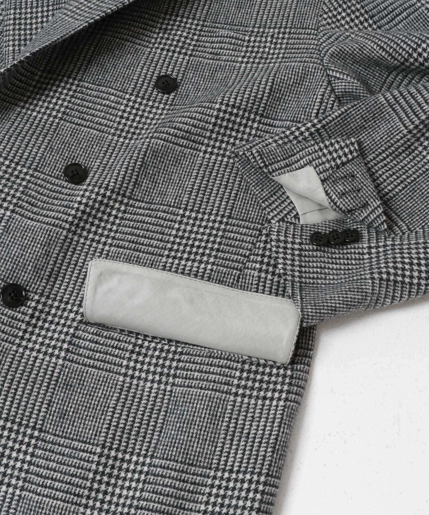 COUTURE D’ADAME　BIG JACKET DOUBLE GLENCHECK Grey 40