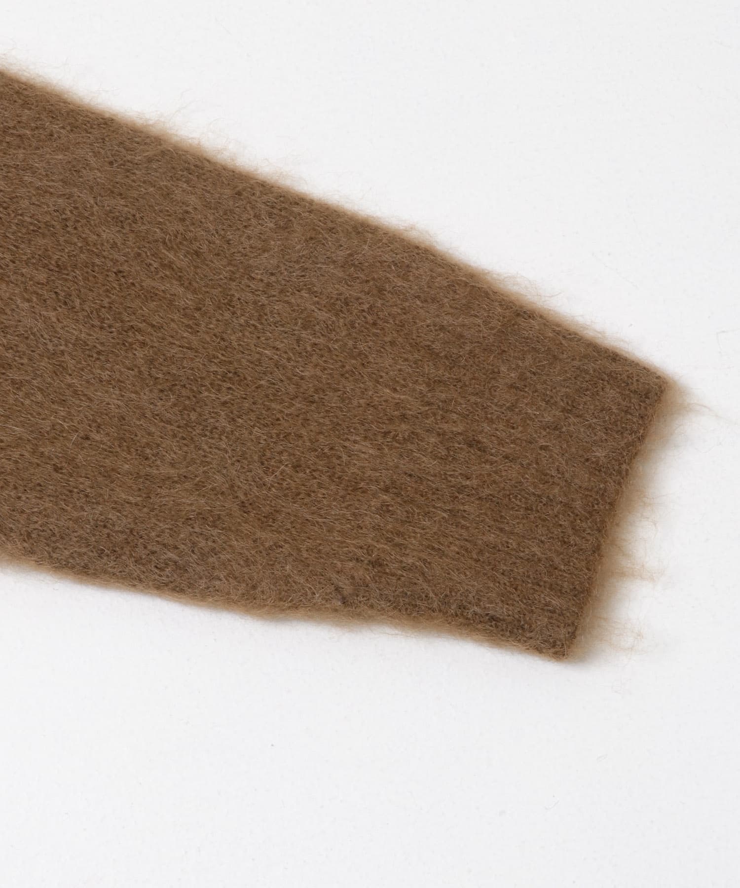 Needles　MOHAIR CREW-NECK CARDIGAN -SOLID A-BROWN S