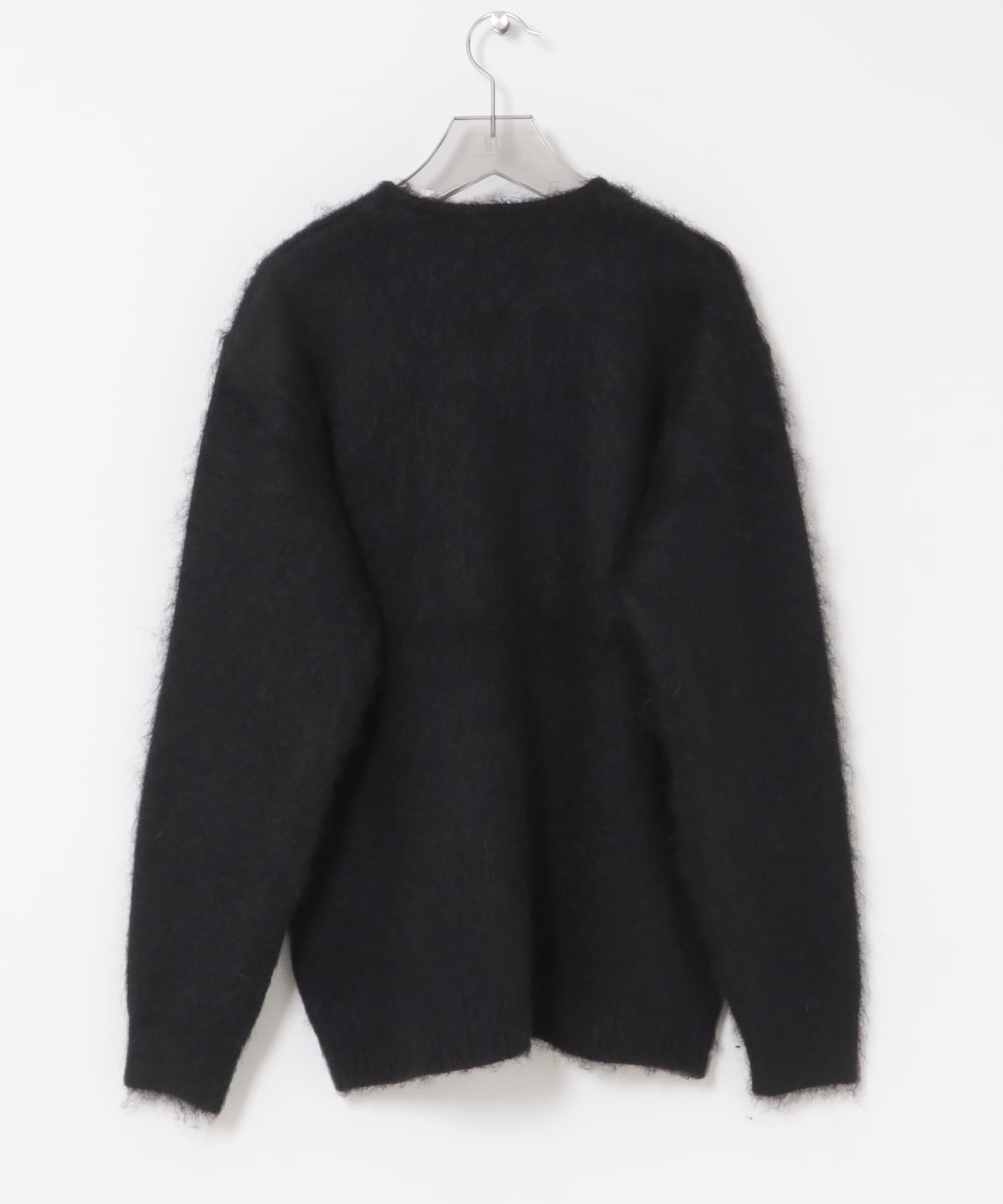 Needles　MOHAIR CREW-NECK CARDIGAN -SOLID C-BLACK S
