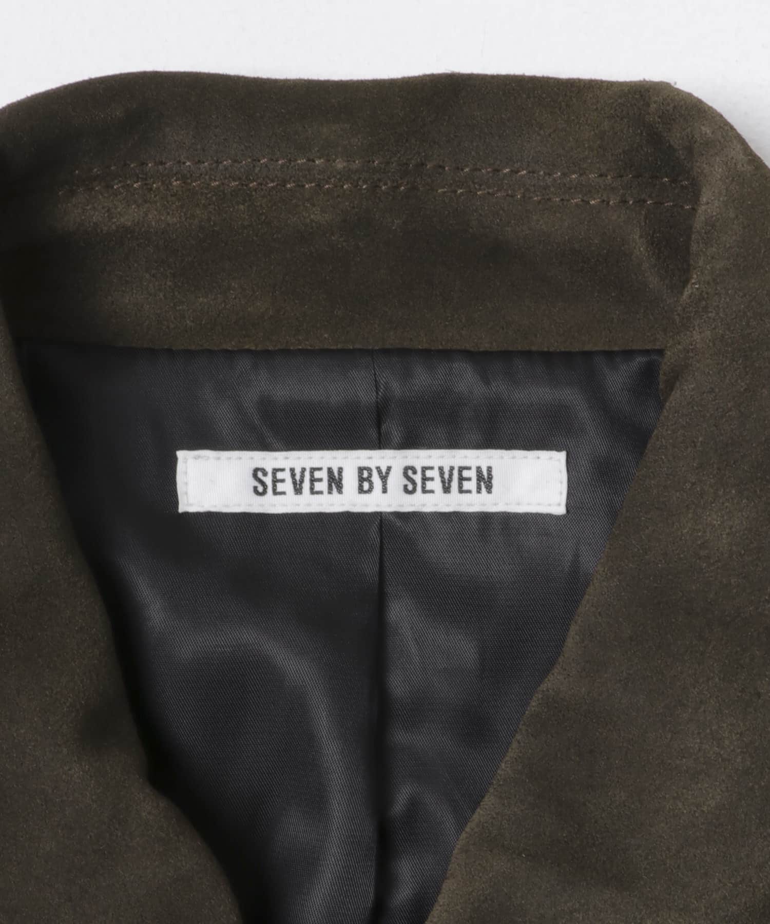 『別注』SEVEN BY SEVEN×URBAN RESEARCH　LEATHER BLOUSON D.BROWN M